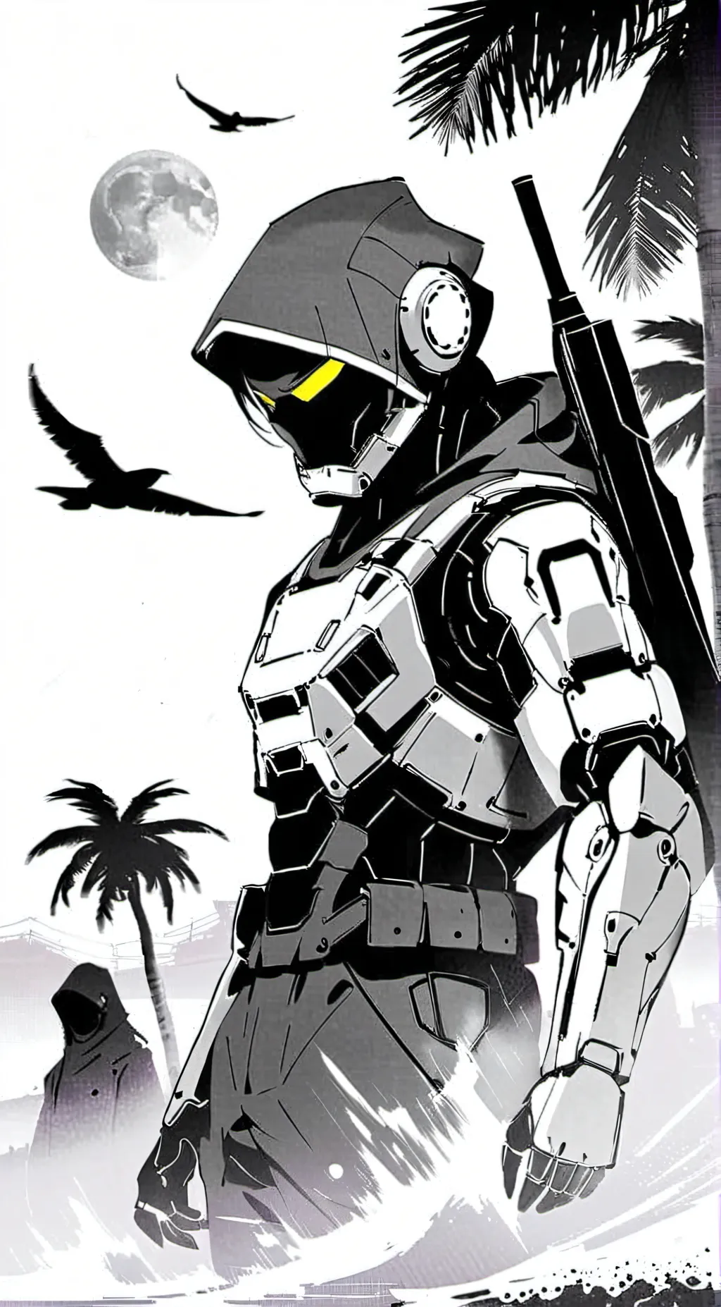 ai character: murder drones background