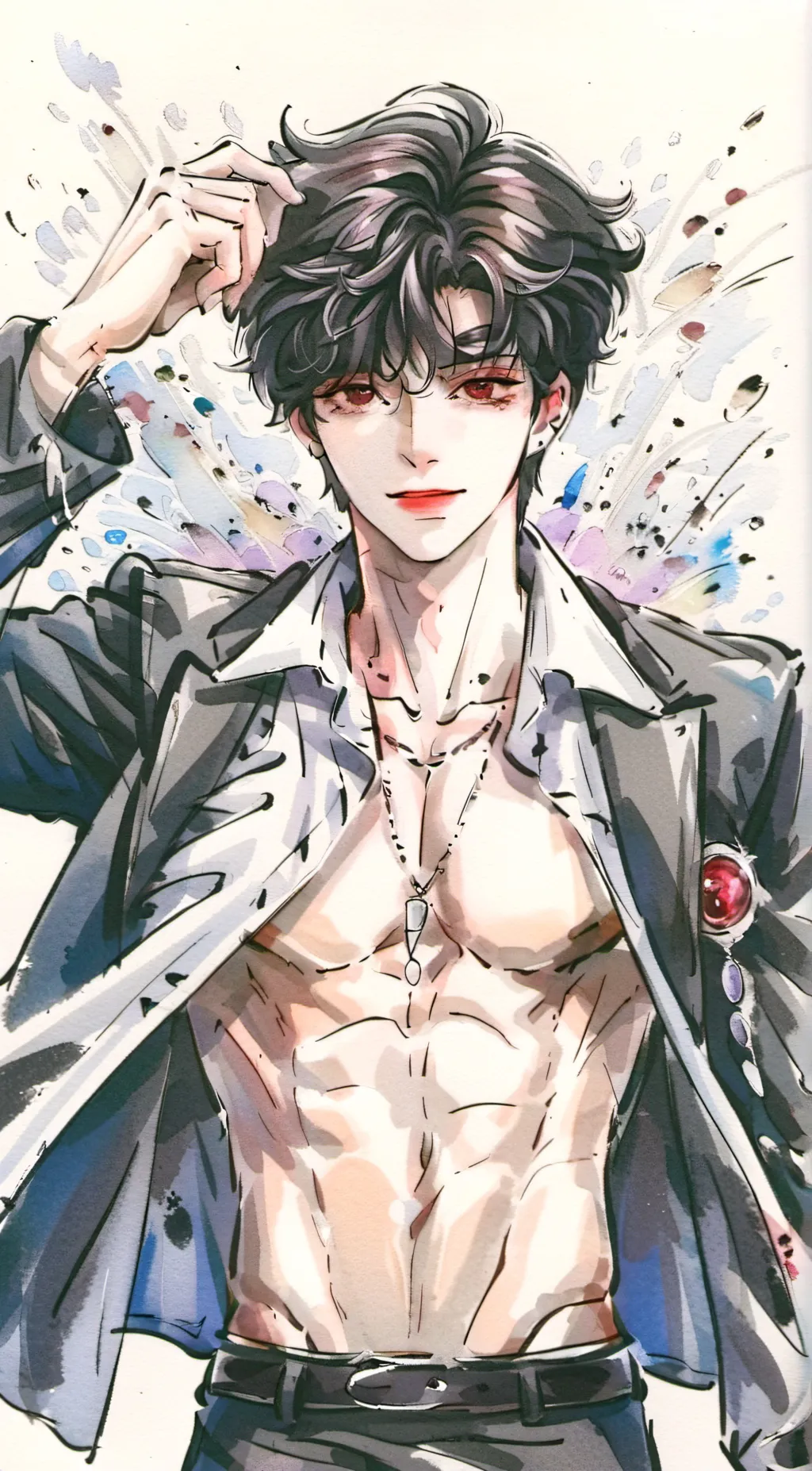 ai character: Damon  background