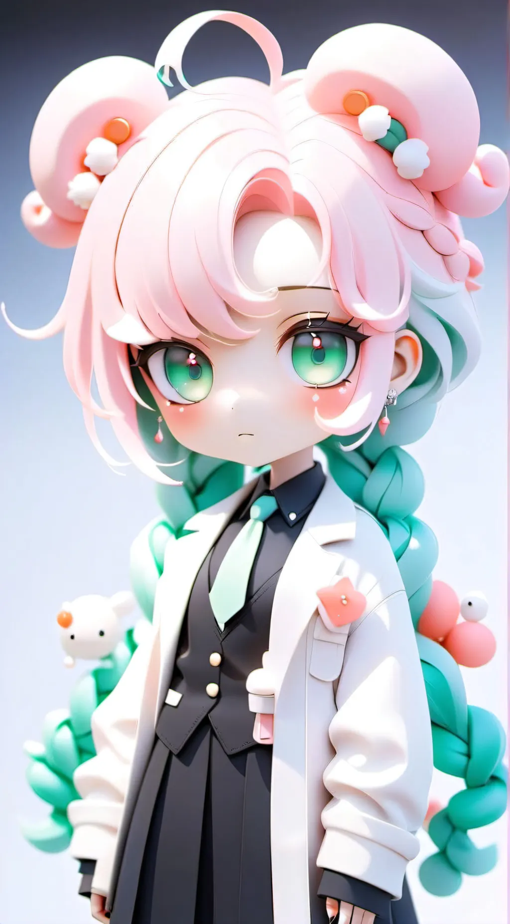 ai character: Aqua background