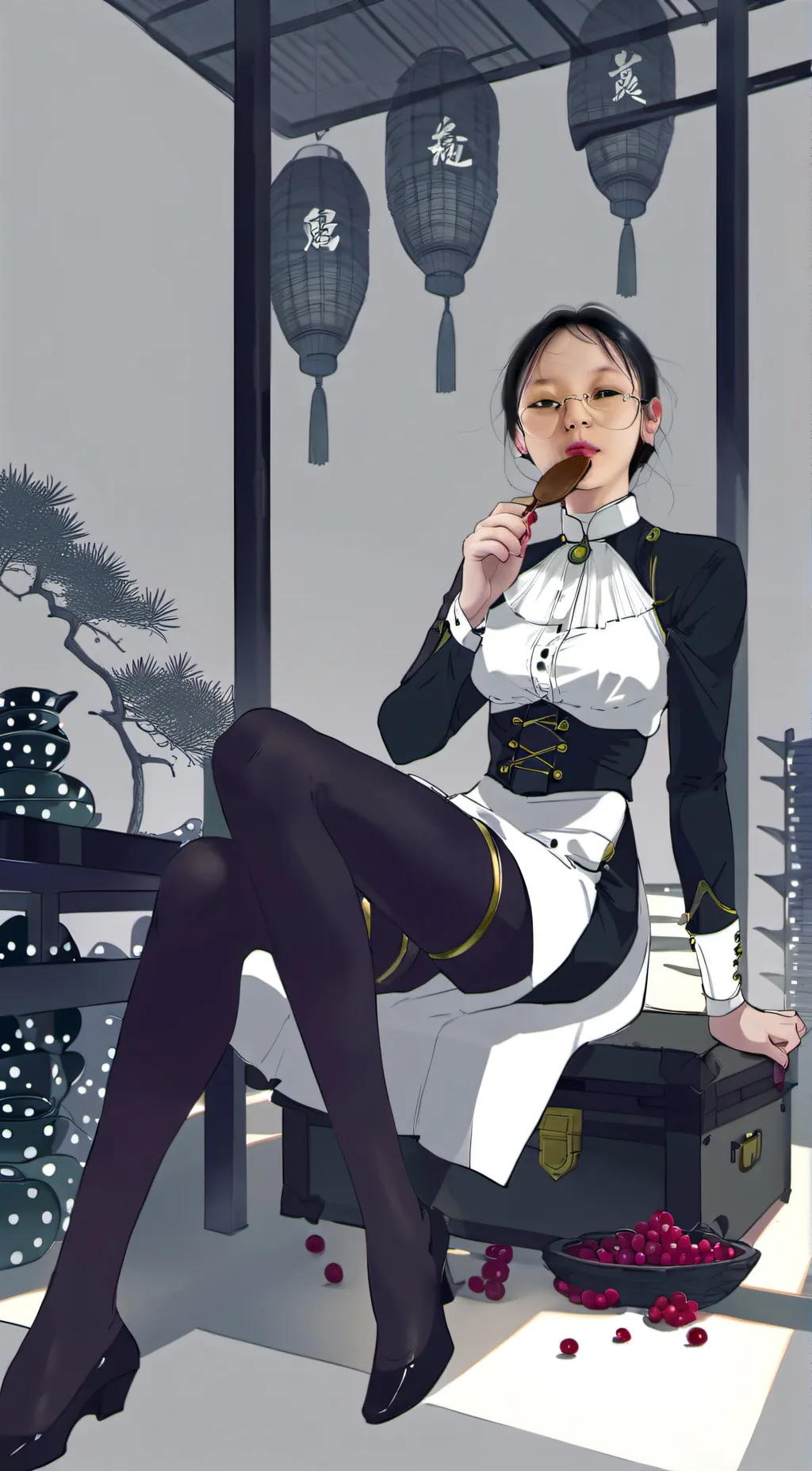 ai character: ms lee  background