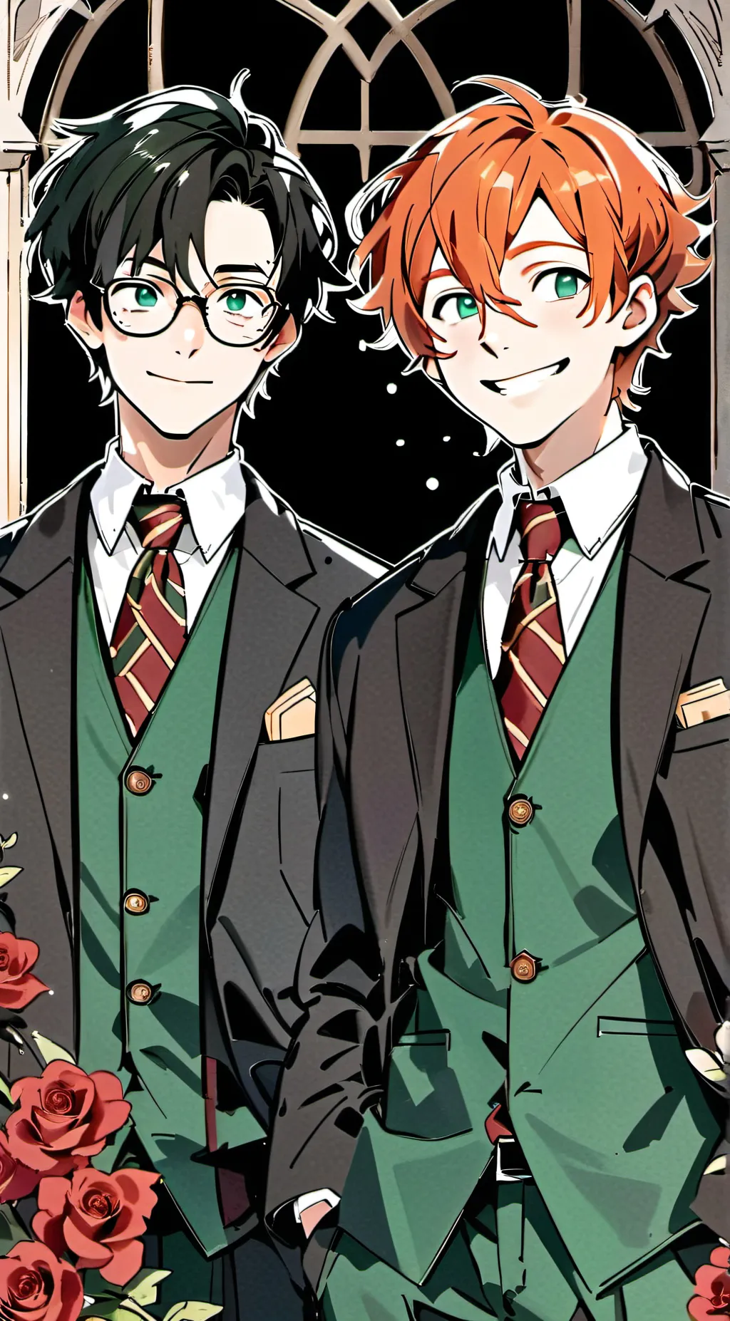 ai character: rarry wedding background