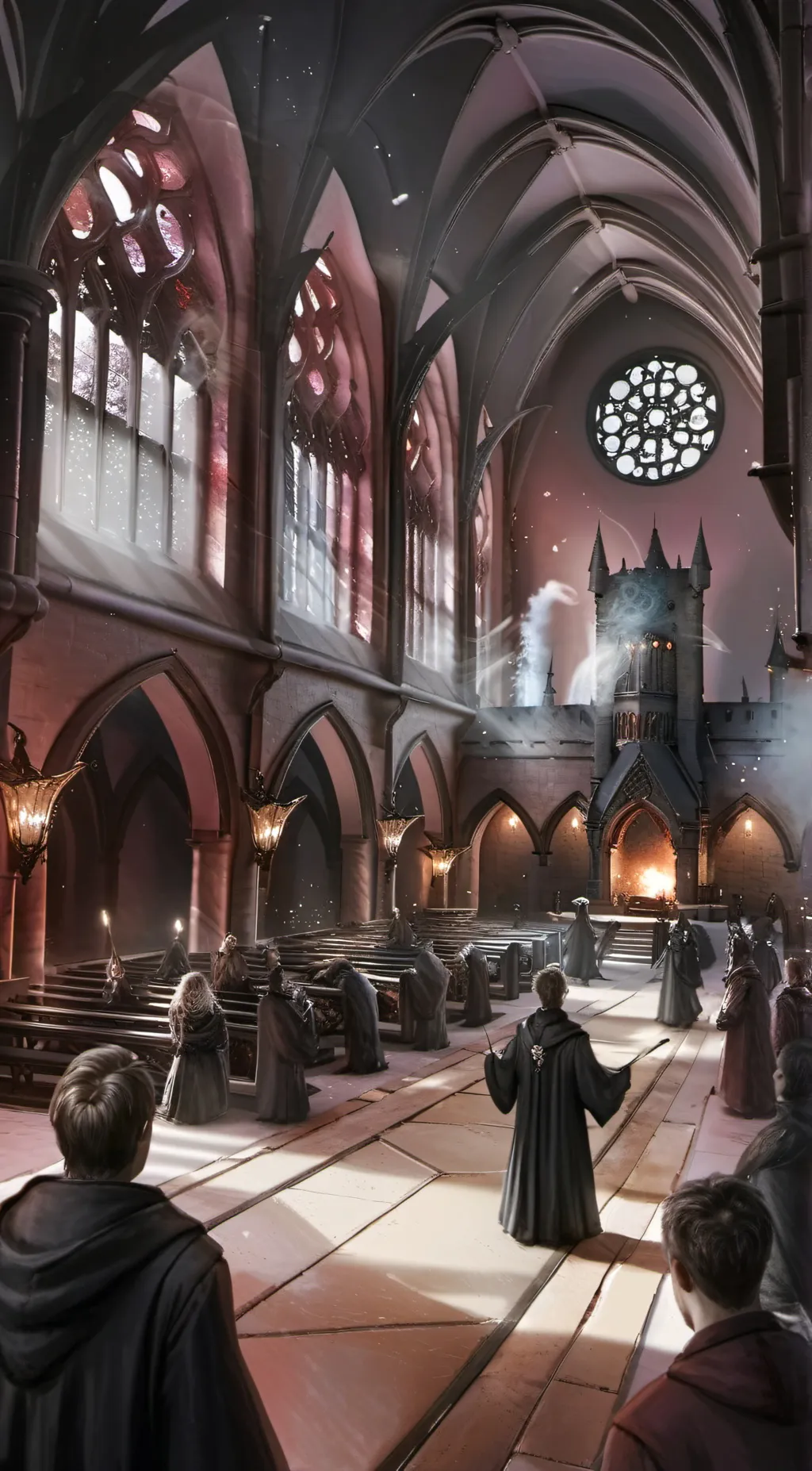 ai character: Hogwarts background