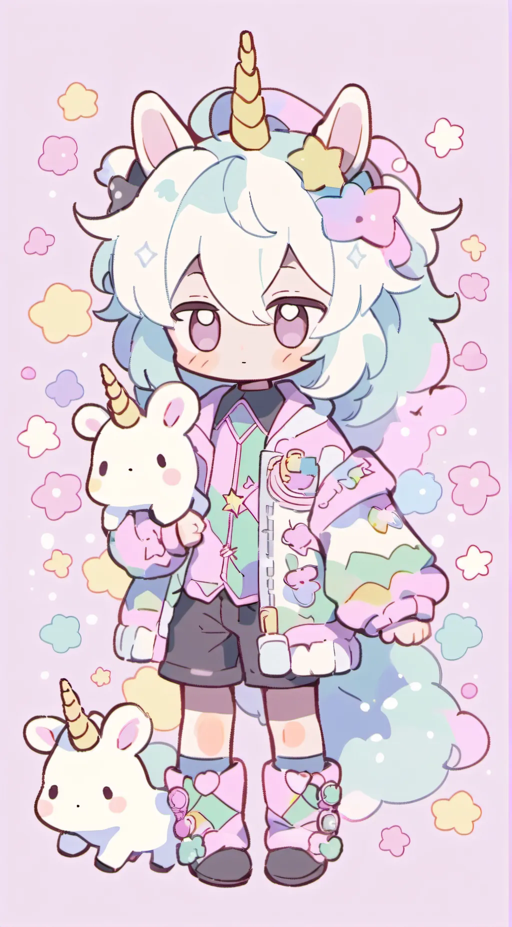 ai character: Little titi background