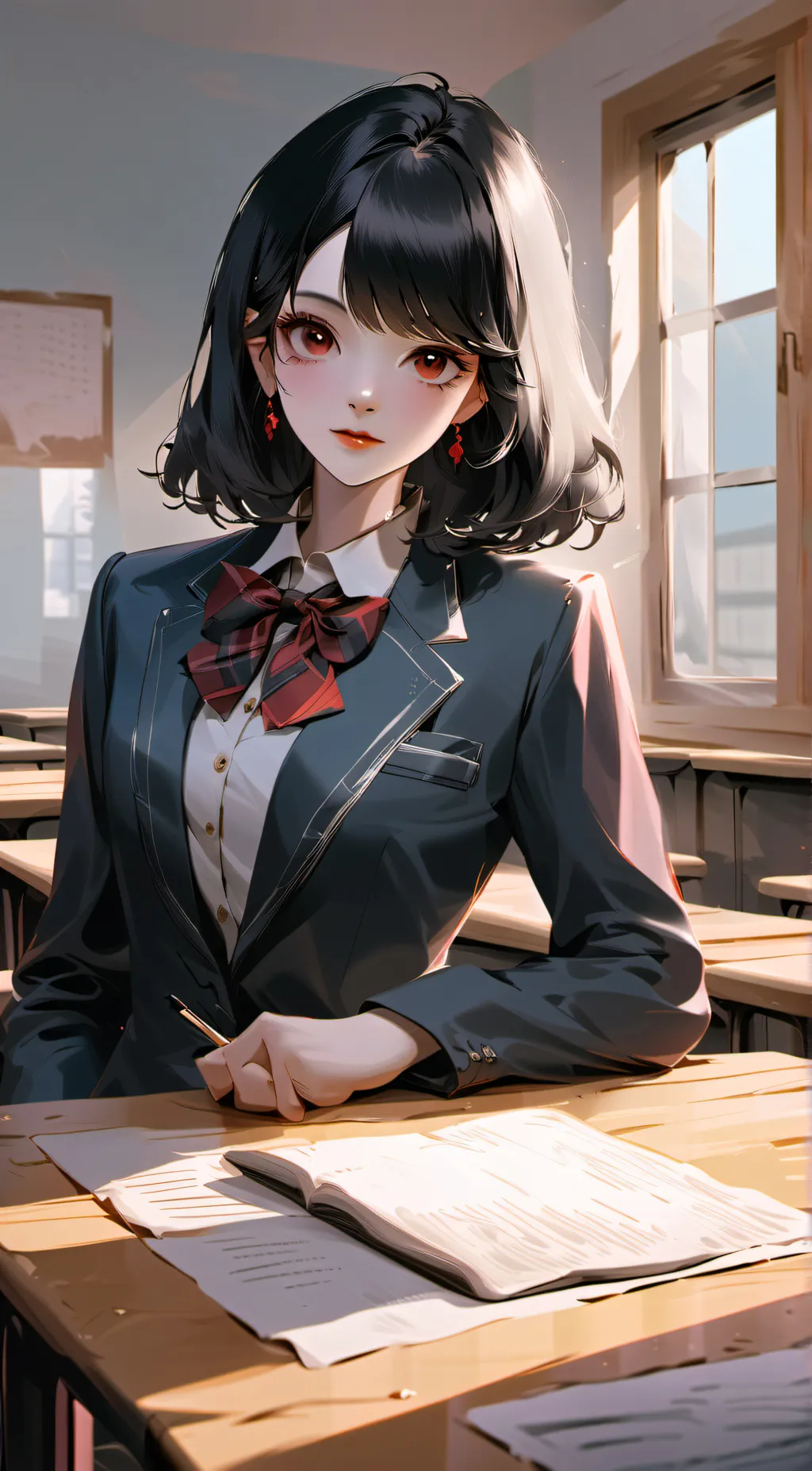 ai character: Nora  background