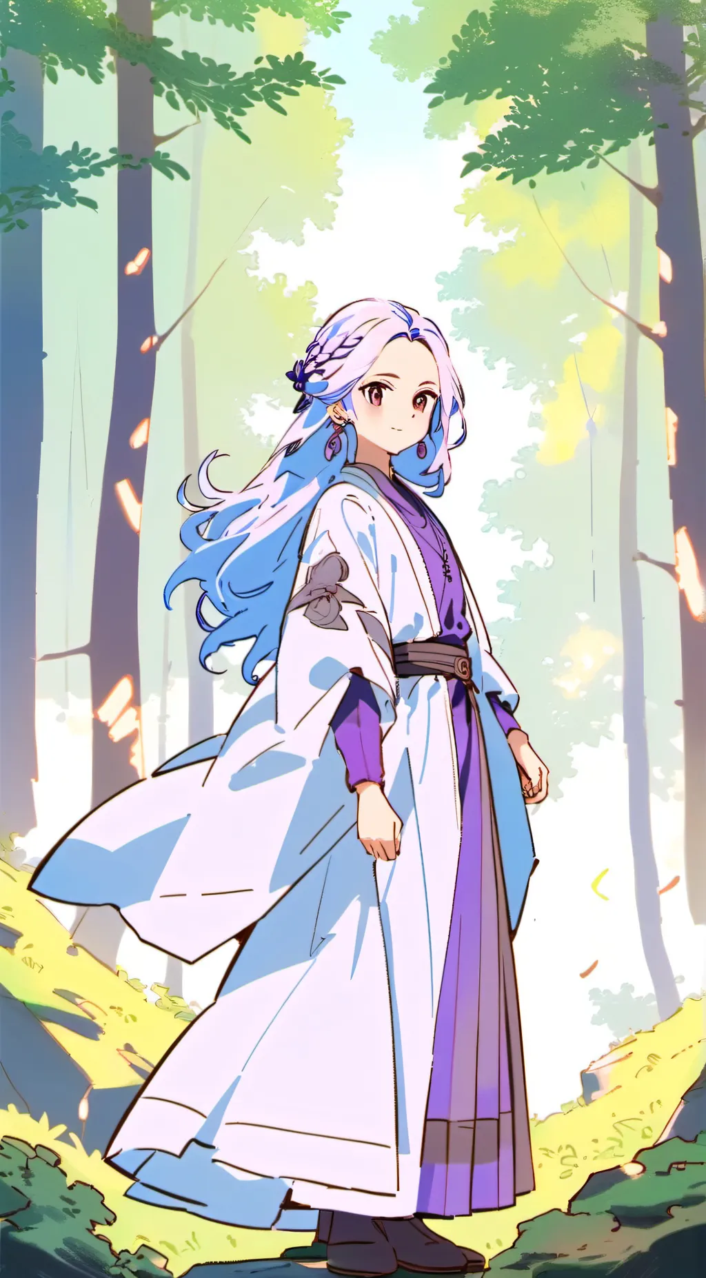 ai character: Luna background