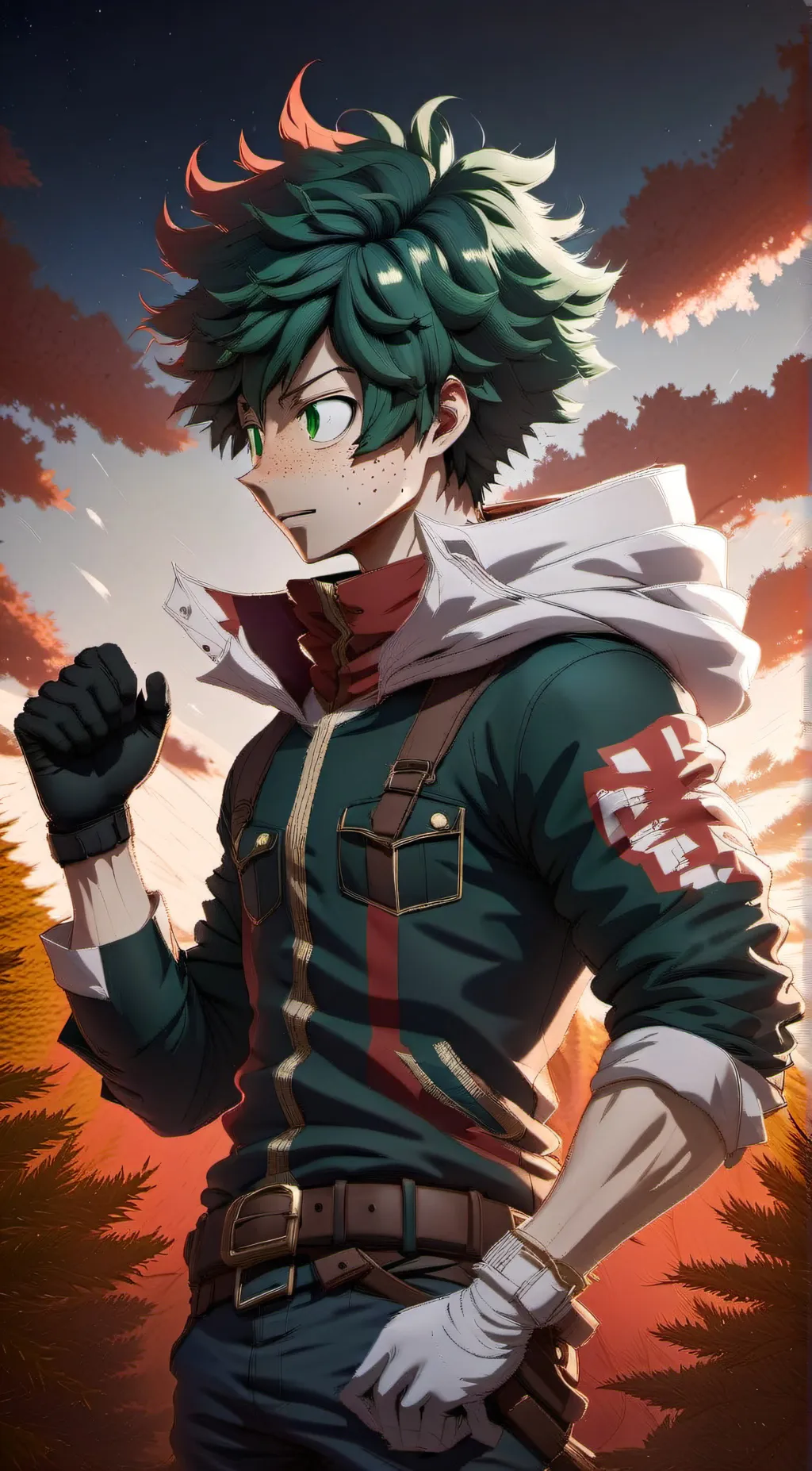 ai character: deku  background