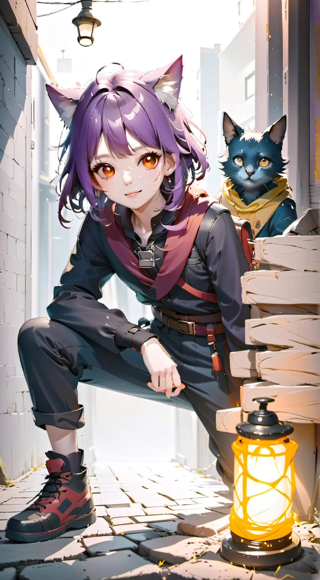 ai character: Vexy  background