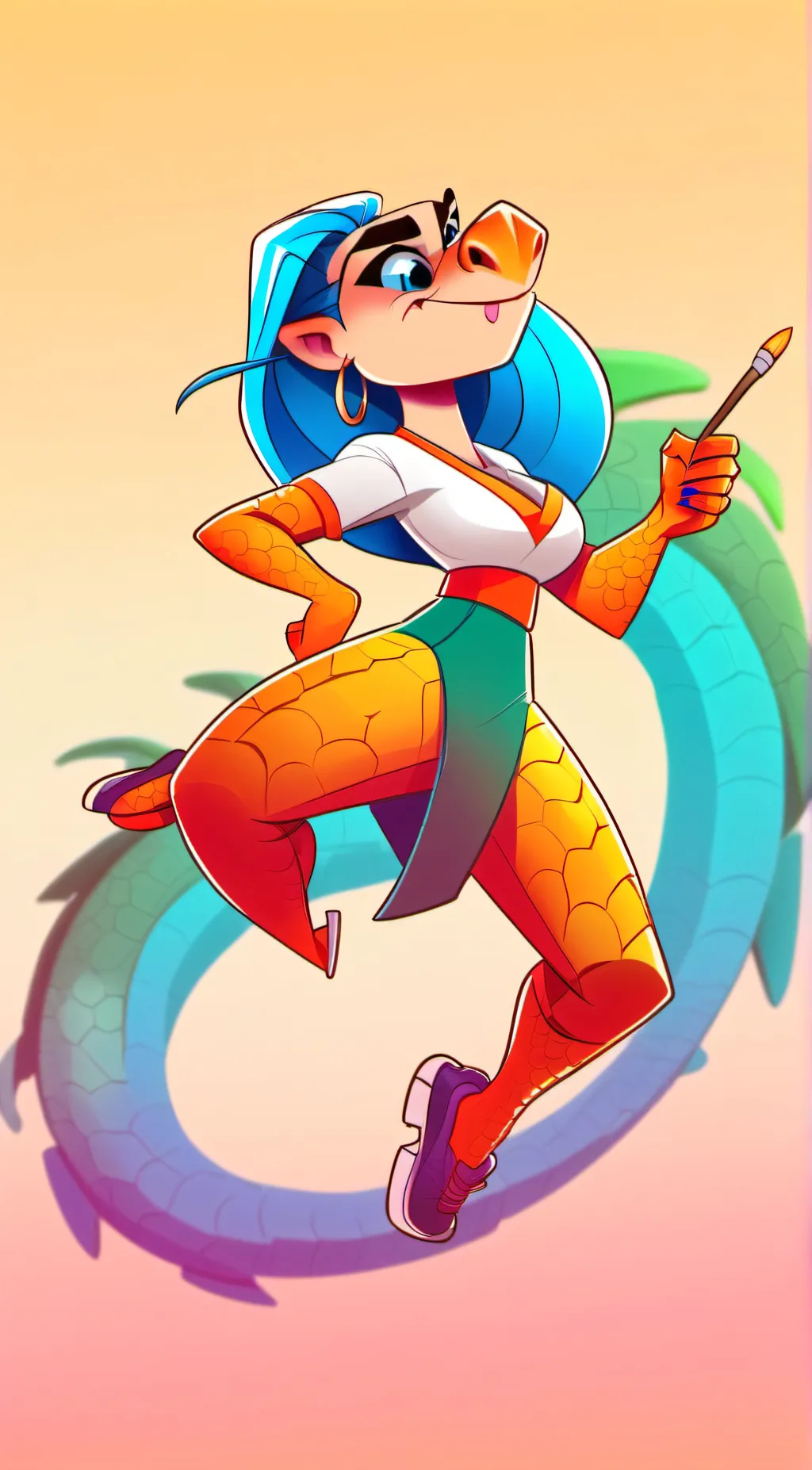 ai character: Ora background