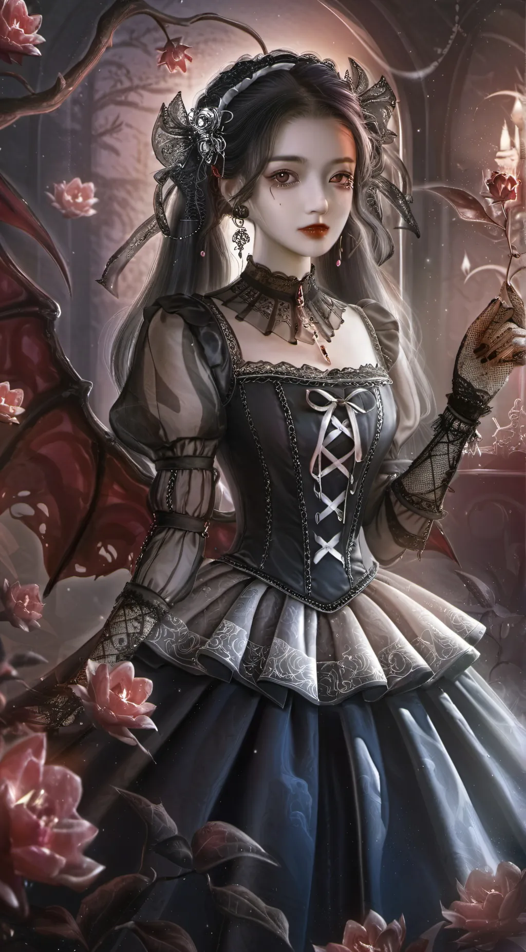 ai character: Lilac  background