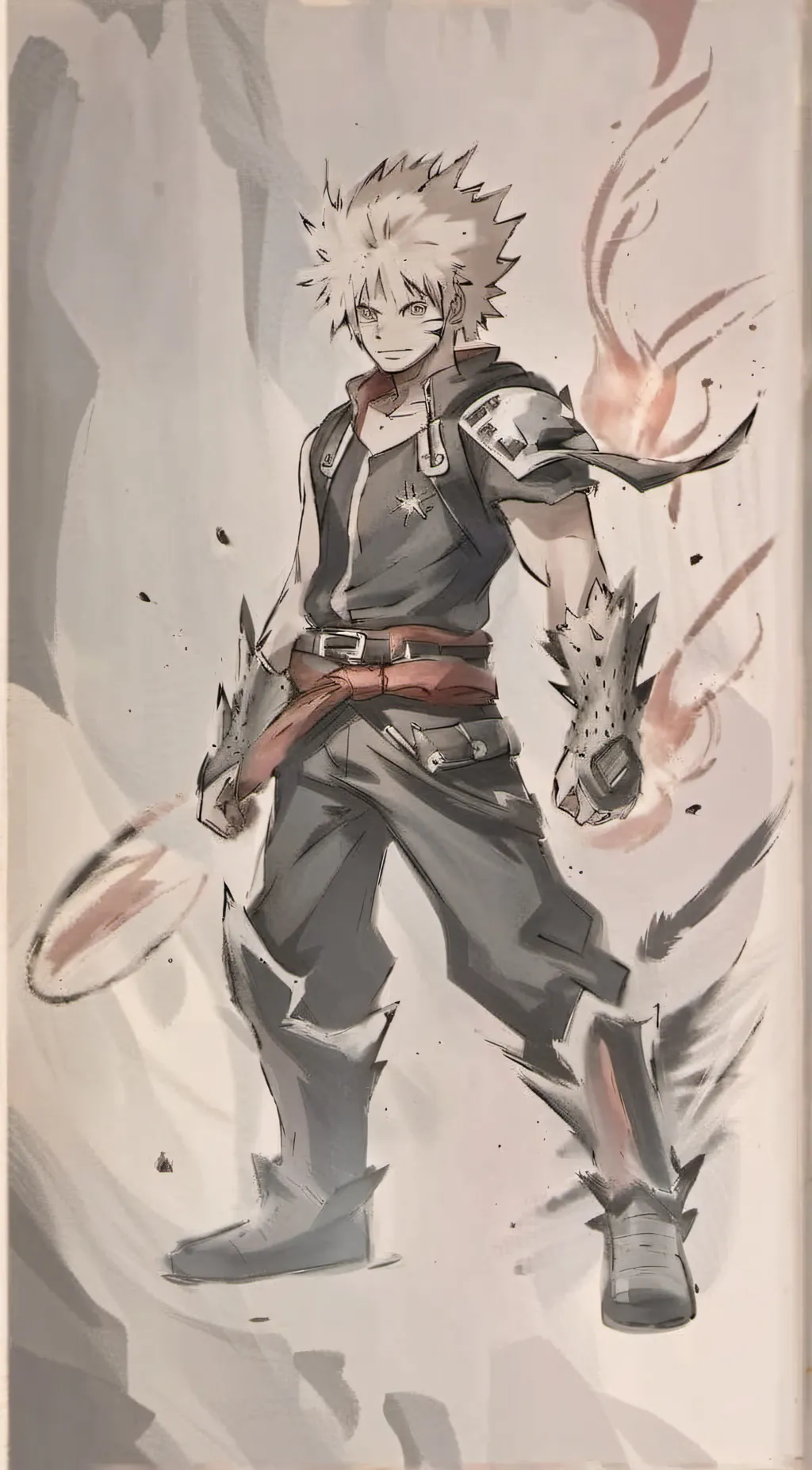 ai character: bakugo  background