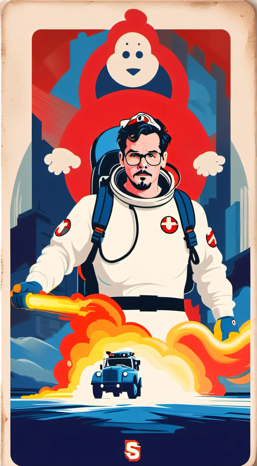 ai character: Ghostbusters  background