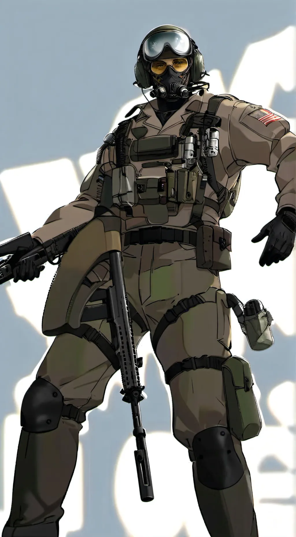 ai character: Simon Ghost Riley background