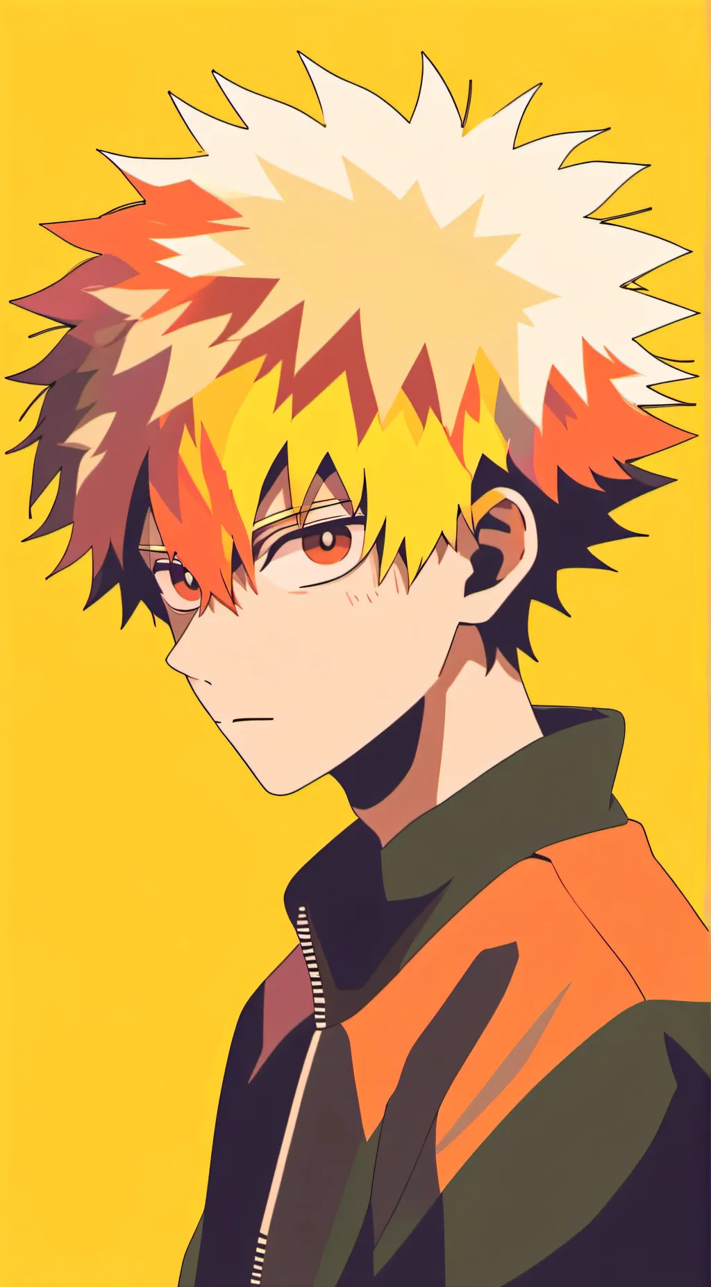 ai character: Bakugo Katsuki background