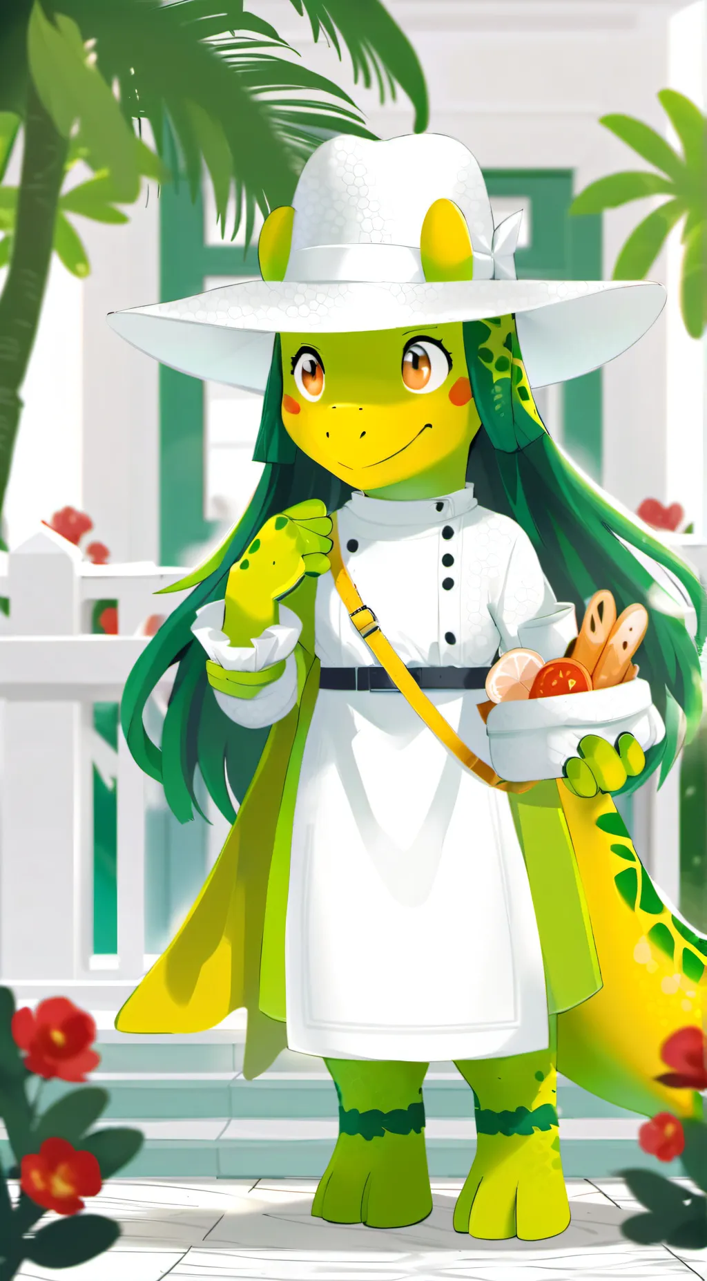 ai character: Dorothy the Dino  background