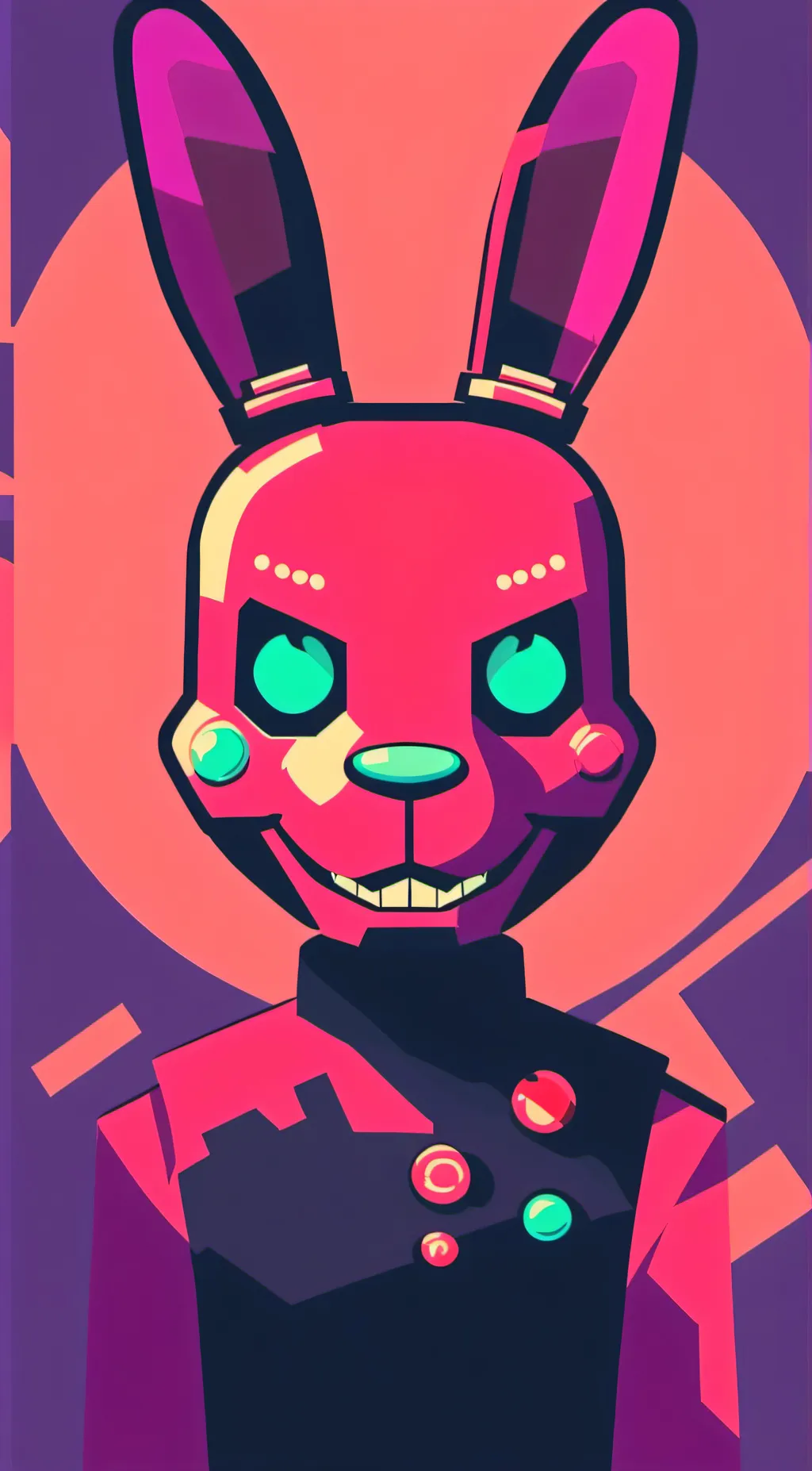 ai character: Bonnie FNAF 1 background