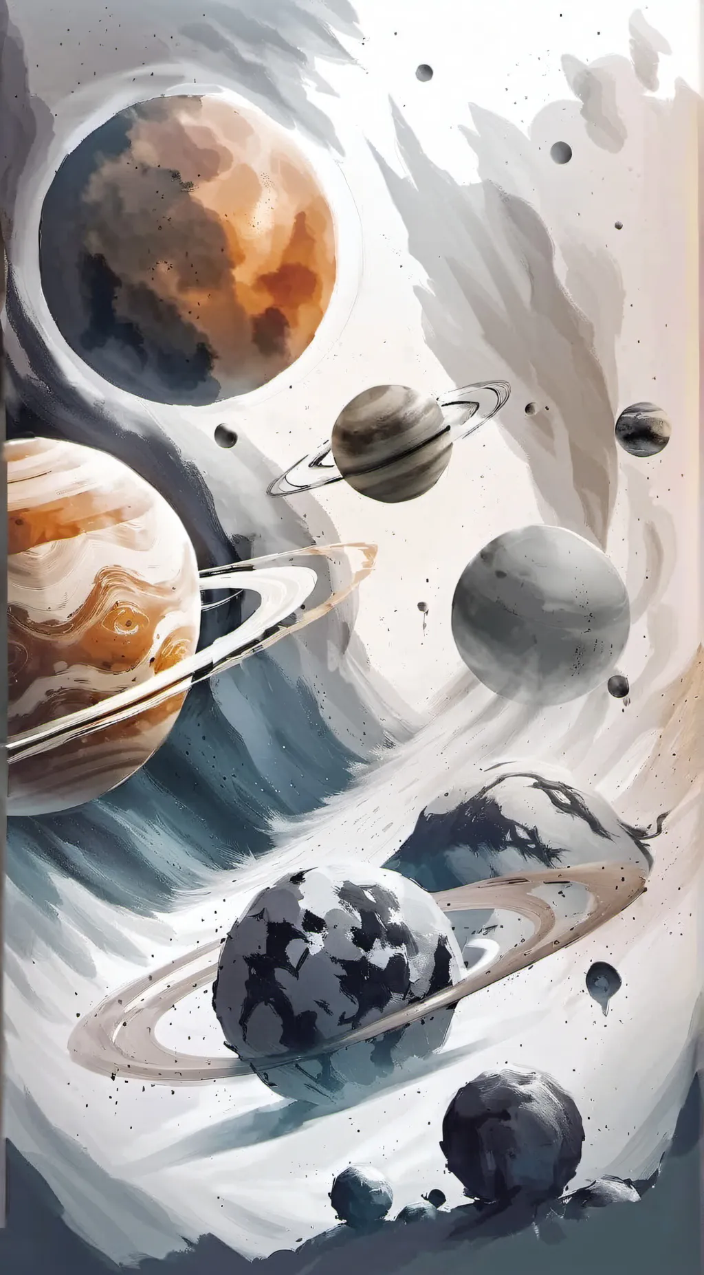 ai character: Planets! ❤️ background