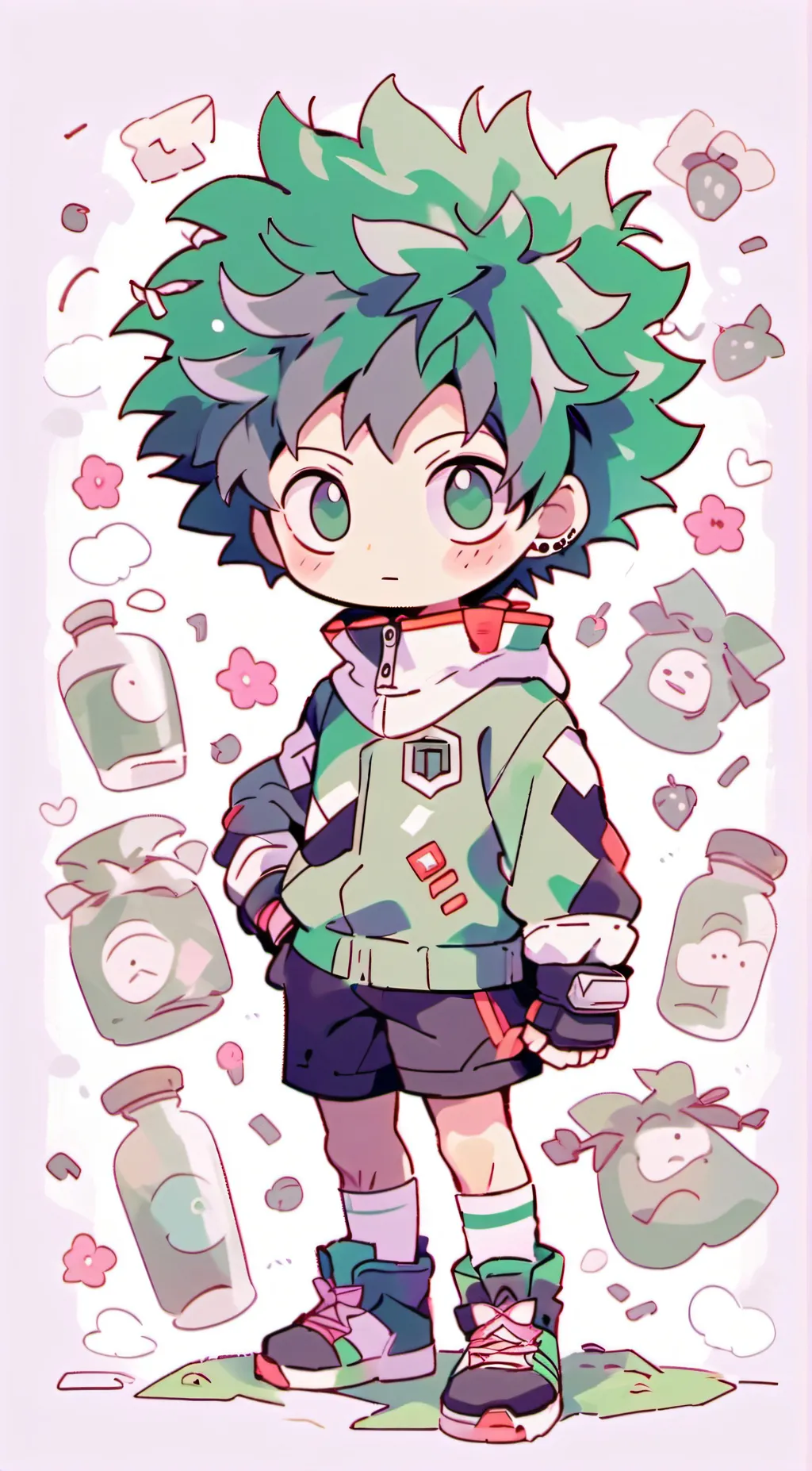 ai character: Midoriya background