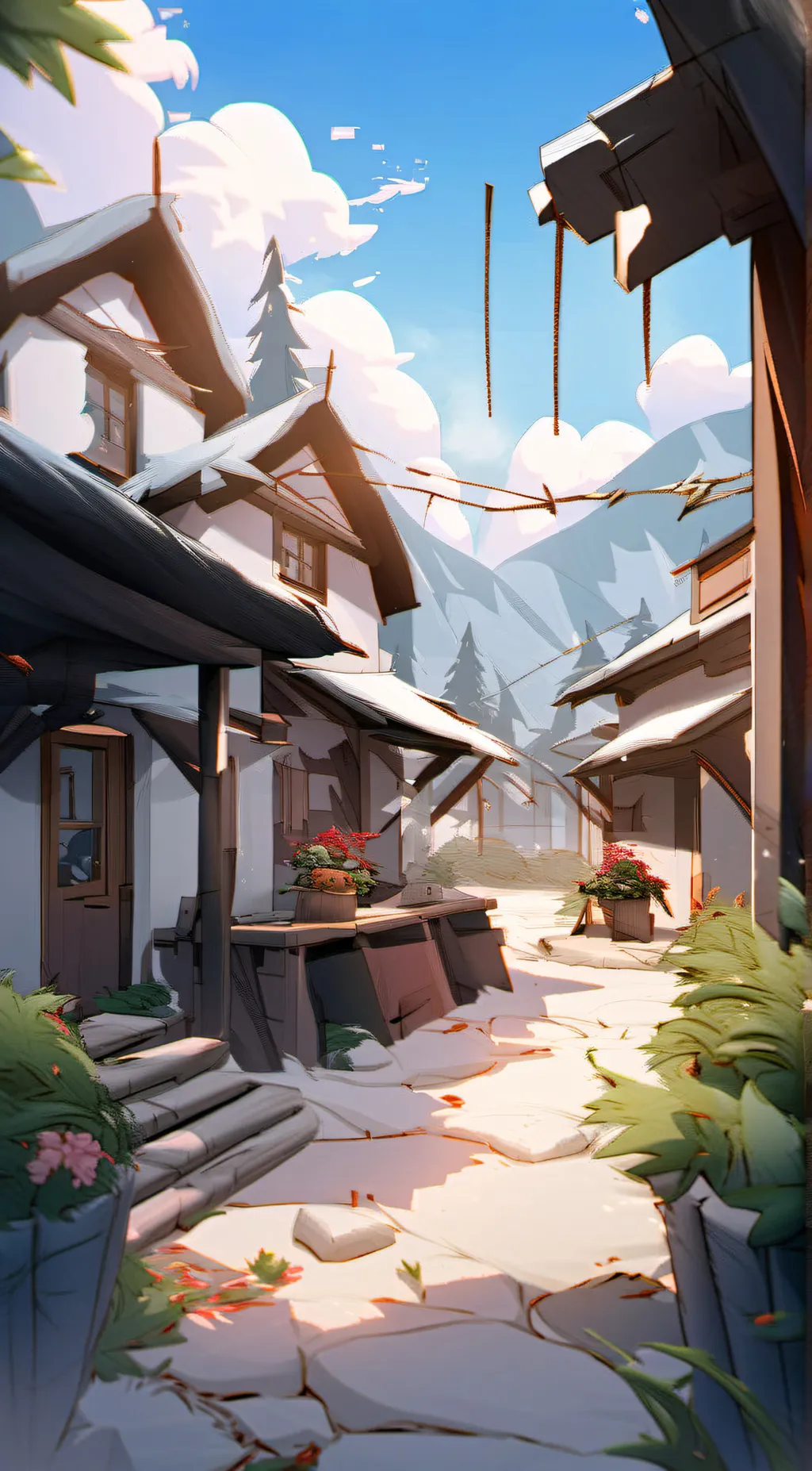 ai character: School Country 7 background