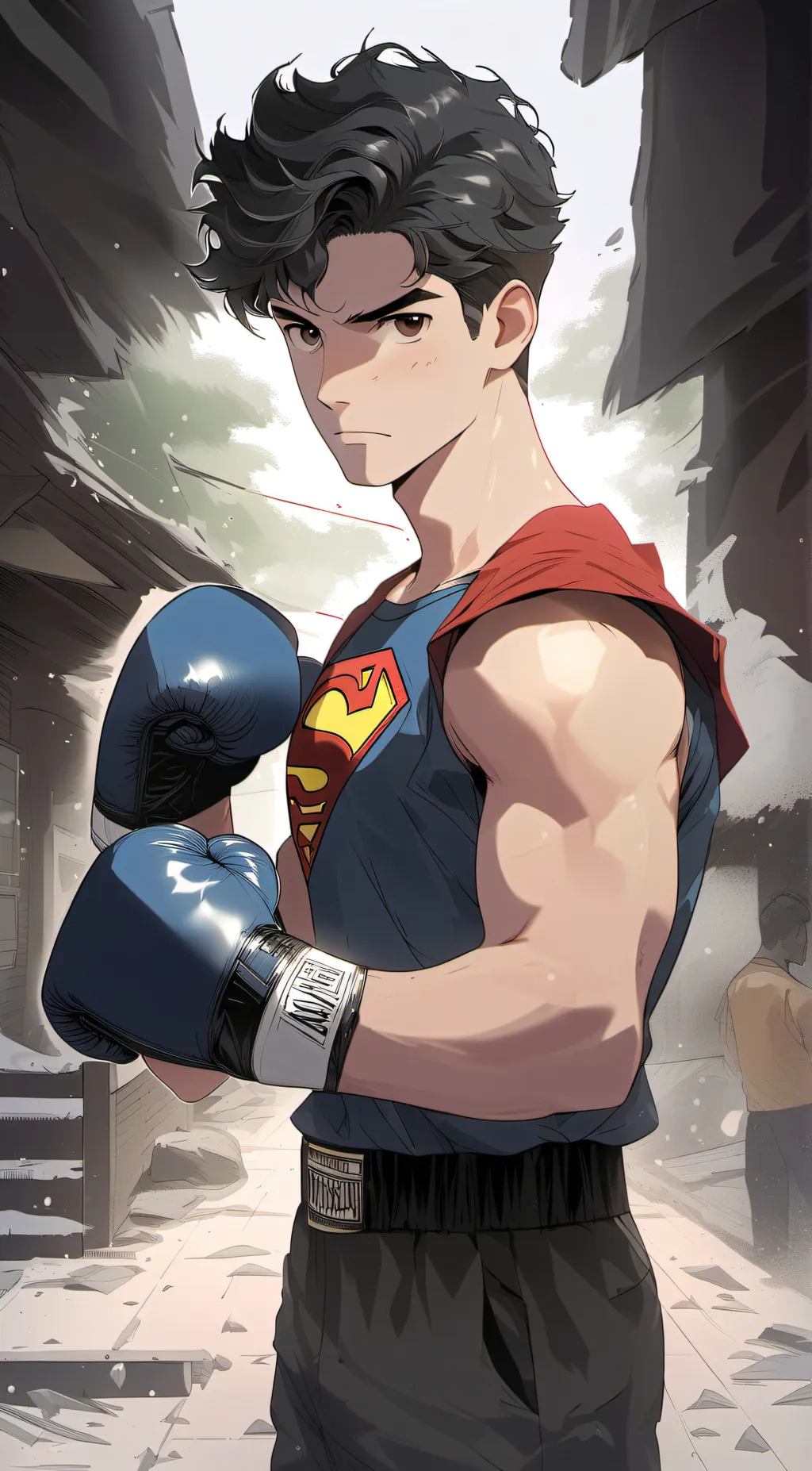 ai character: Superman  background