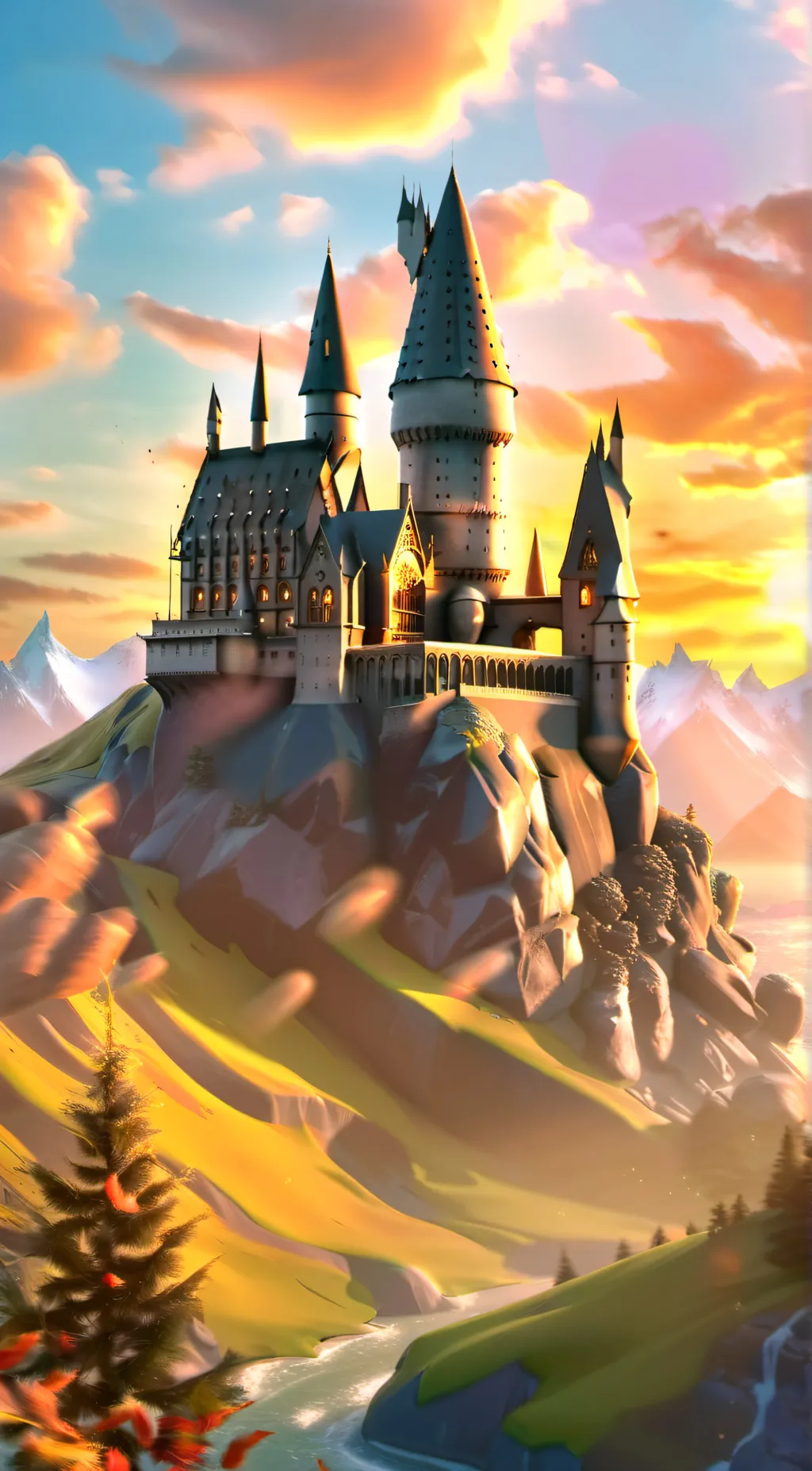 ai character: 🎃 Hogwarts  background