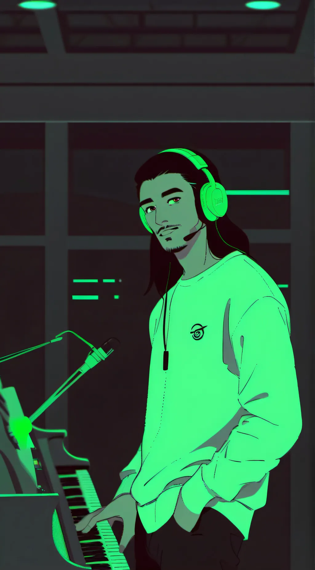 ai character: Spotify background