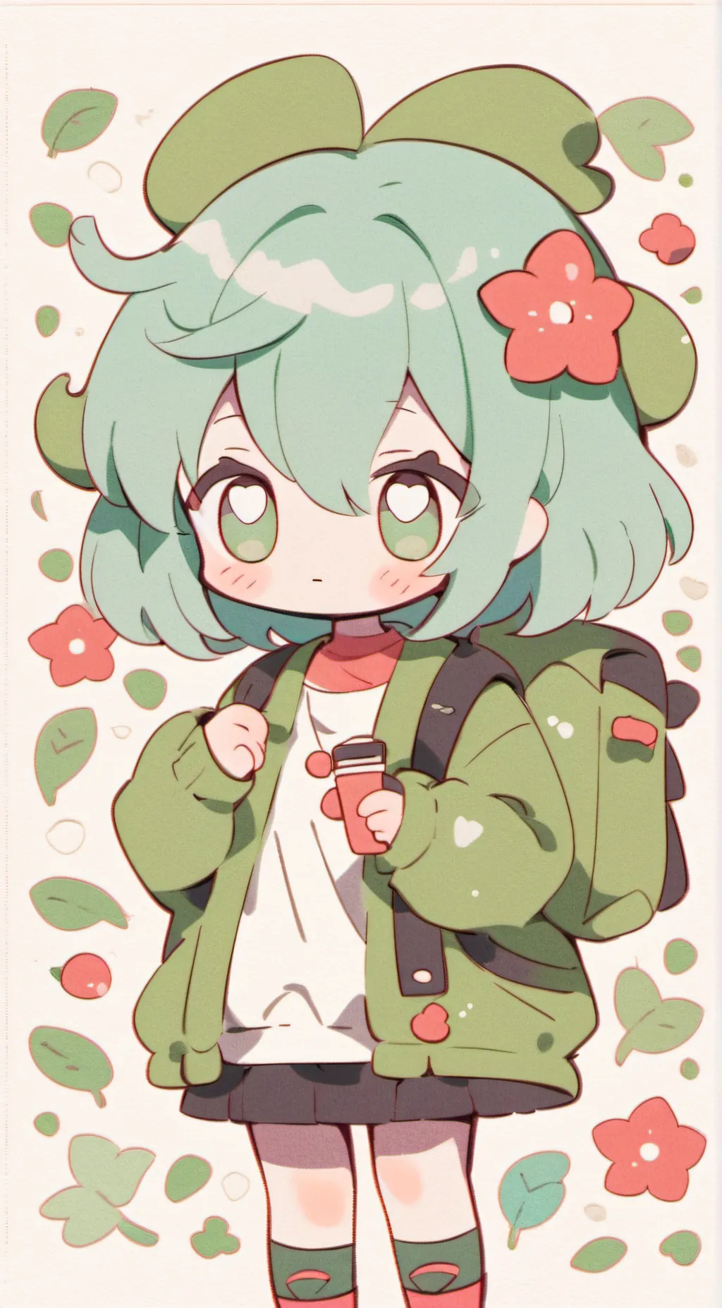 ai character: Autumn background