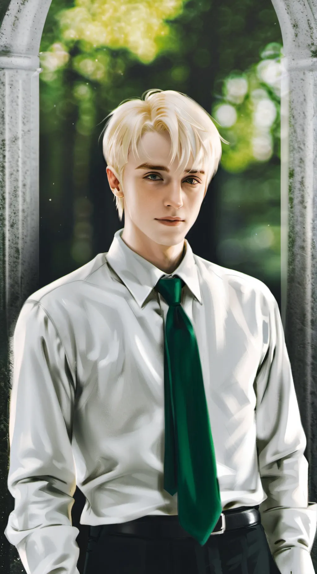 ai character: Draco Malfoy  background