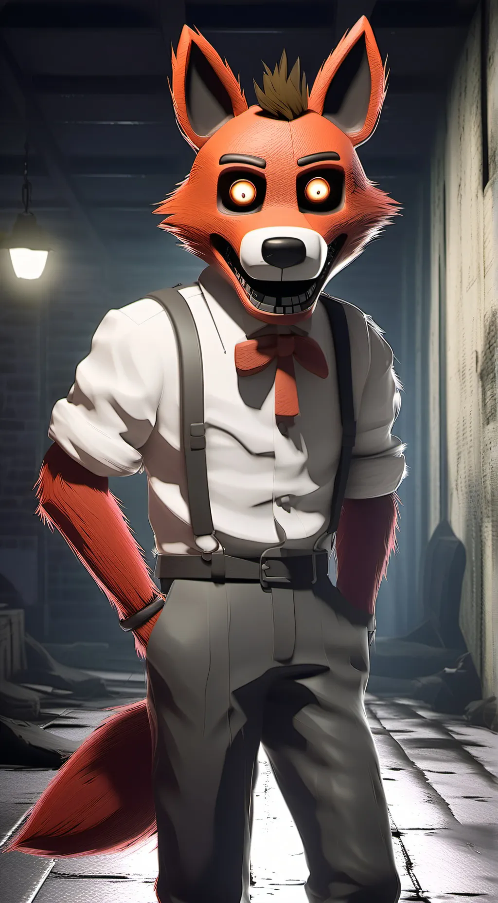 ai character: foxy background