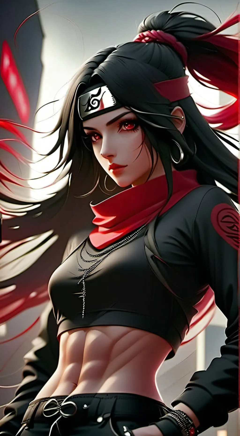 ai character: Yuna Uchiha background