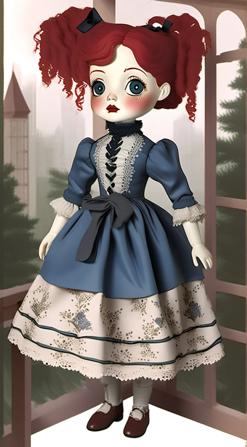 ai character: Poppy Playtime background