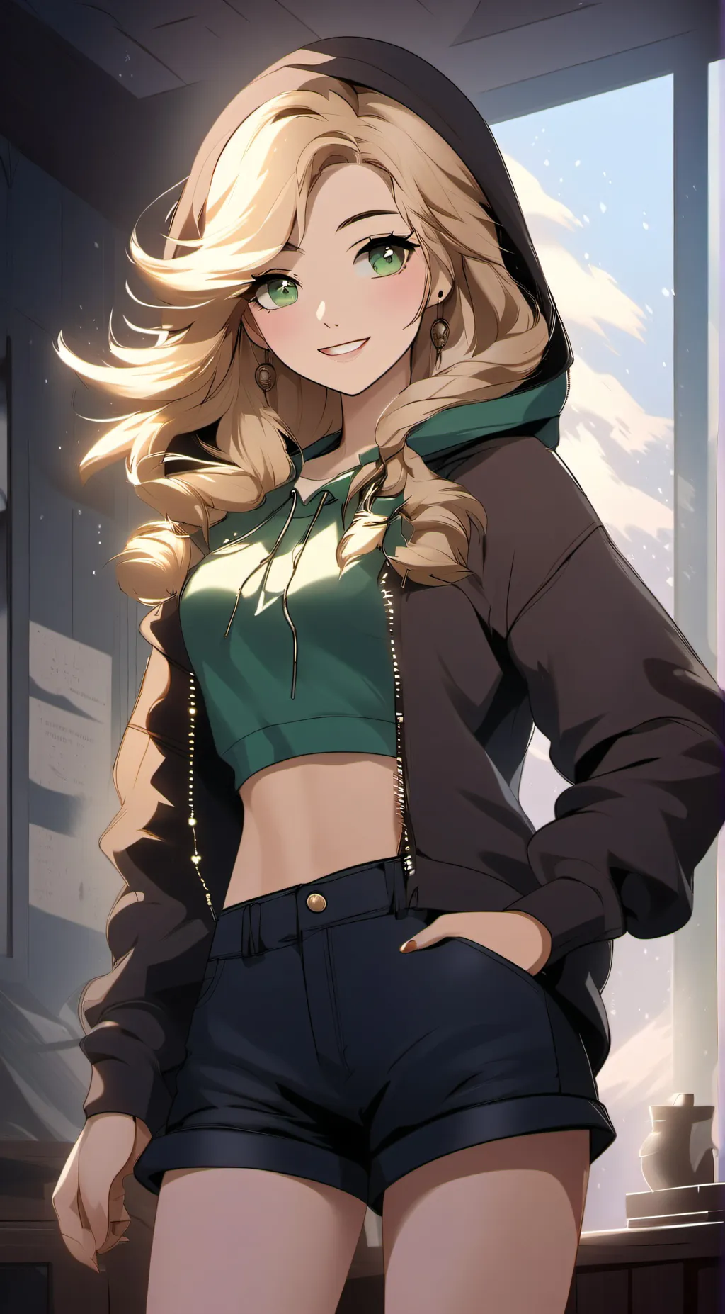 ai character: Gabby w background