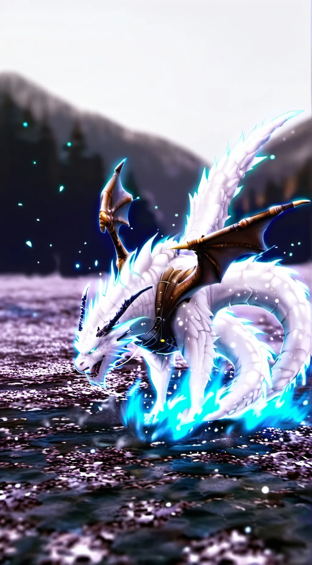 ai character: light fury  background