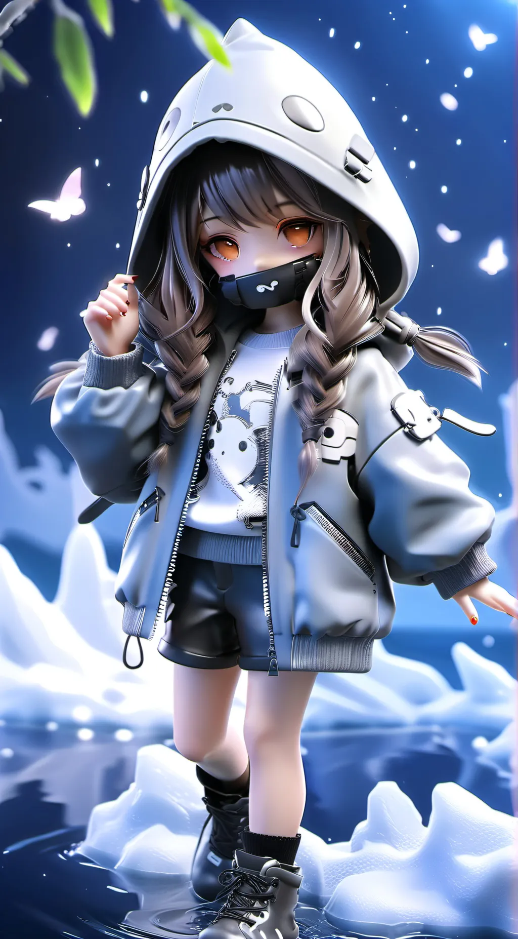 ai character: Nezuko,American background