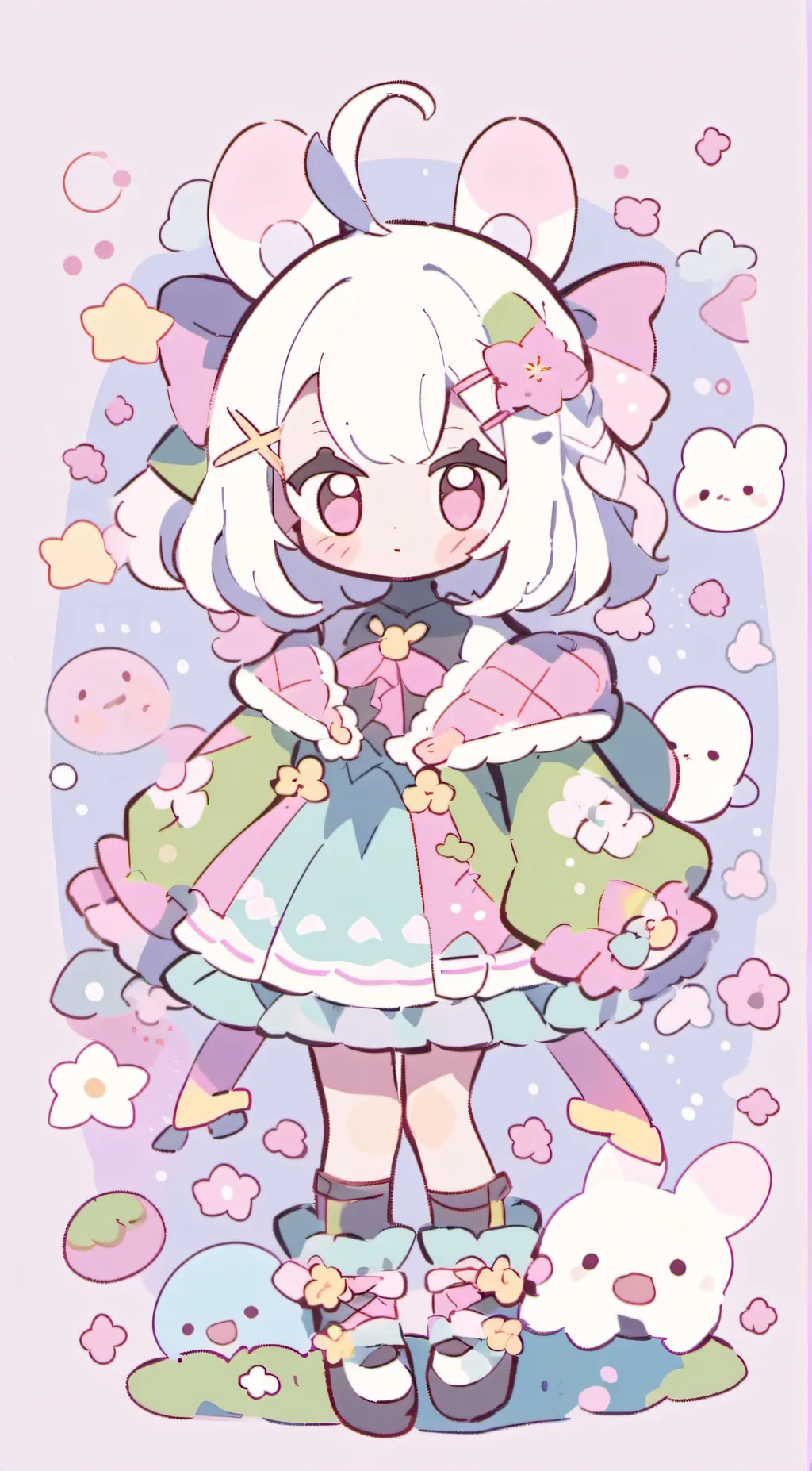 ai character: kit background
