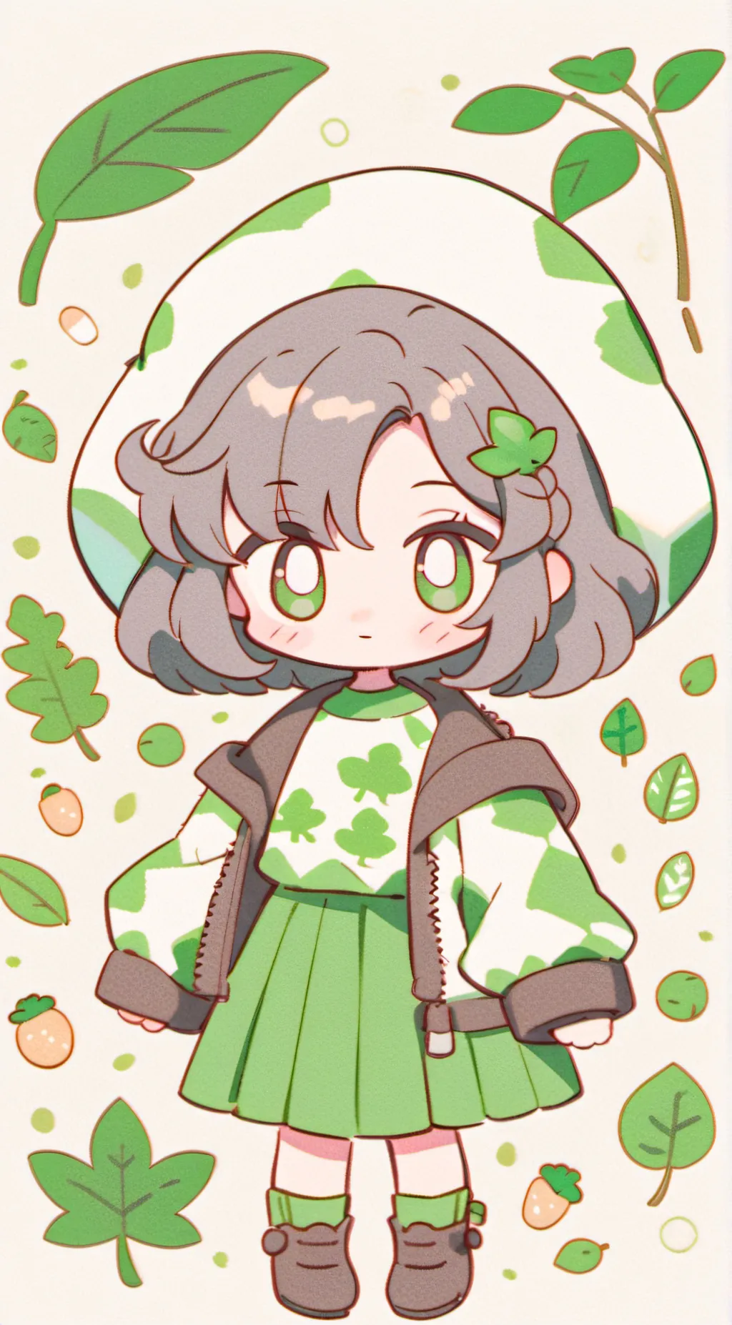 ai character: forest background