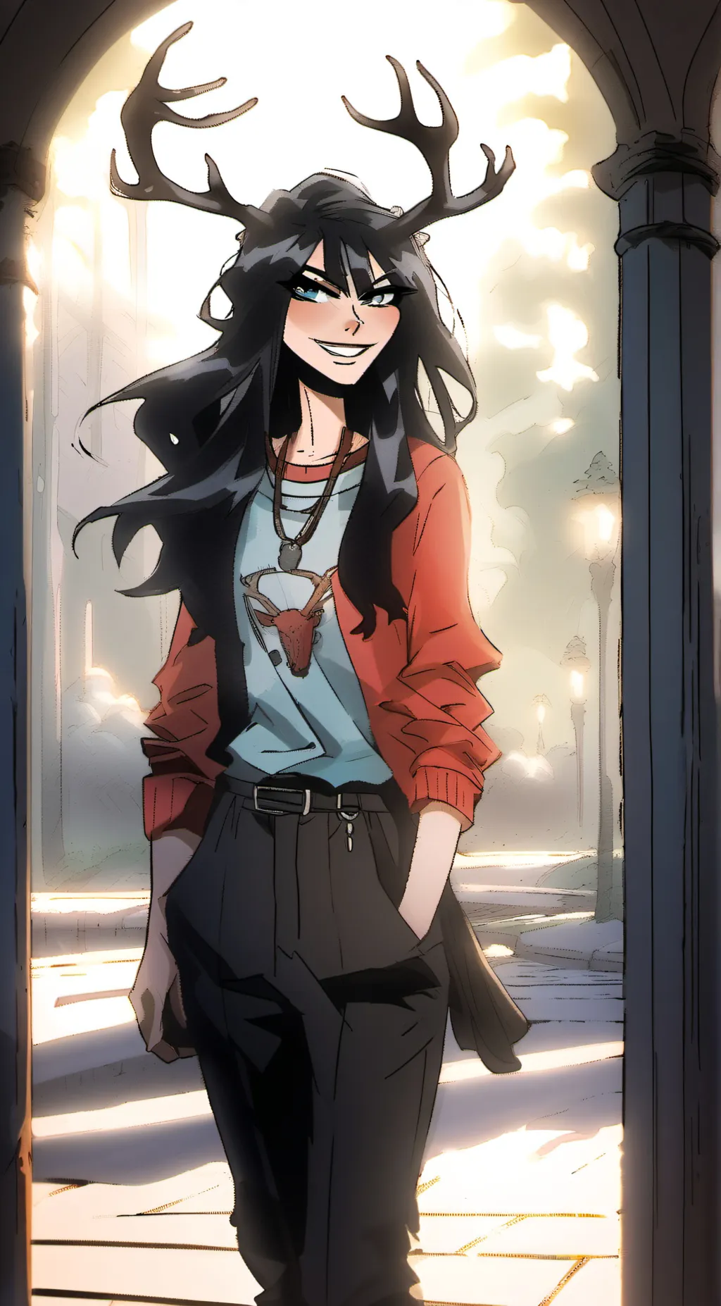ai character: Andy. background