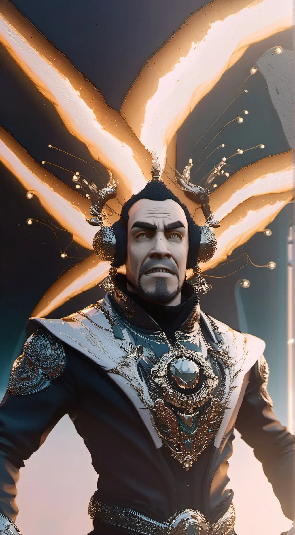 ai character: upgraded G man me background