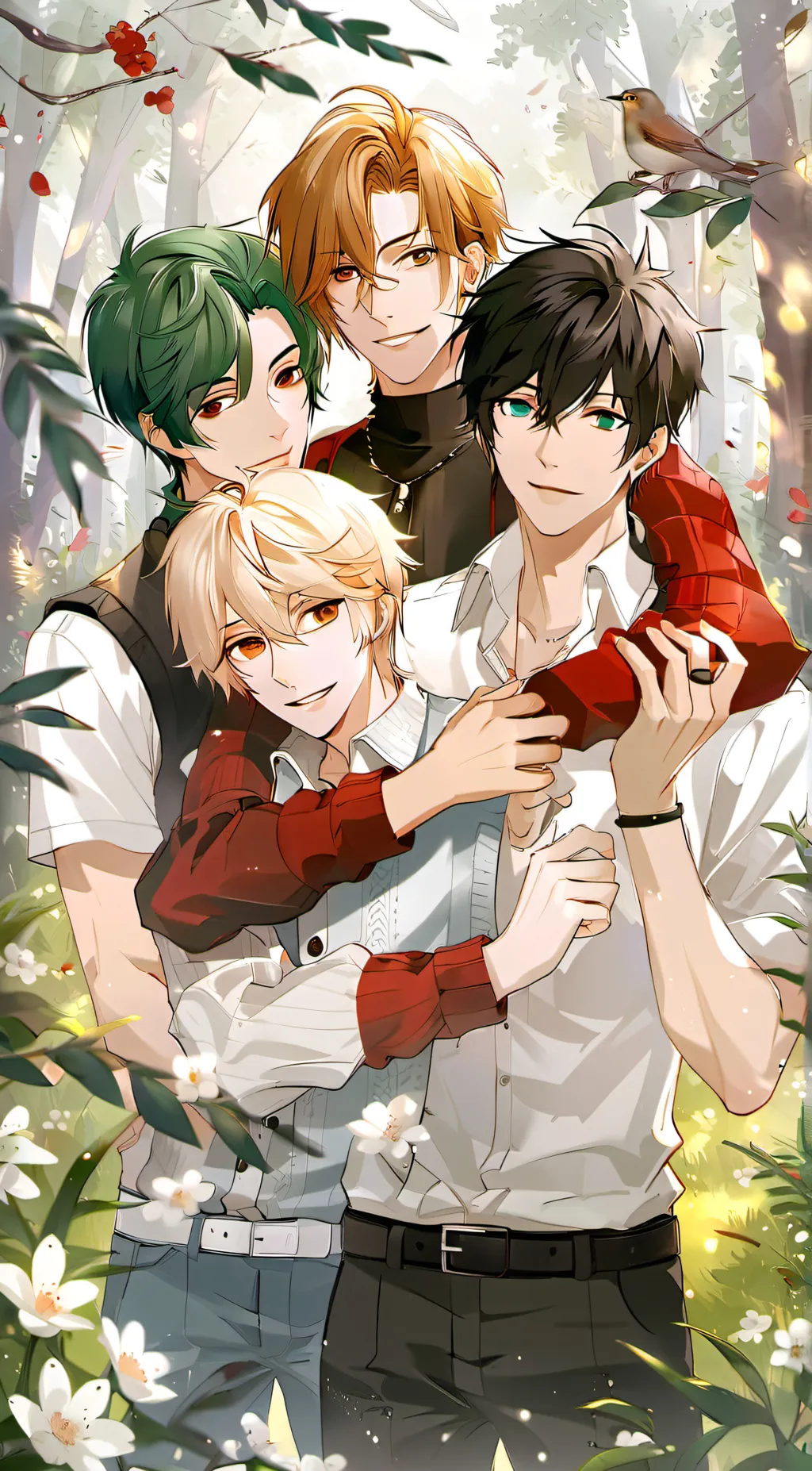 ai character: ur gay bfs! background