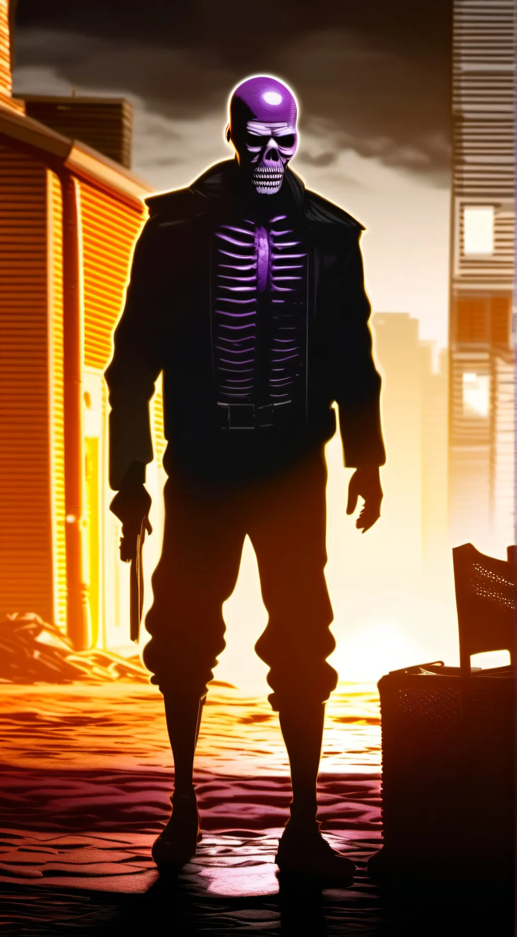 ai character: Michael afton  background