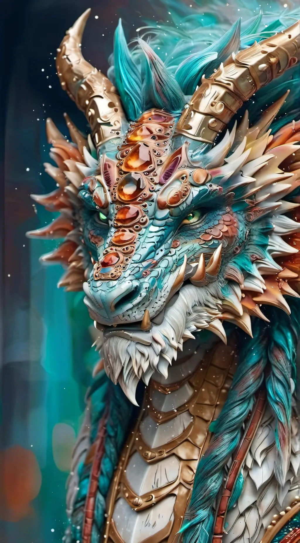 ai character: CyanDragon background