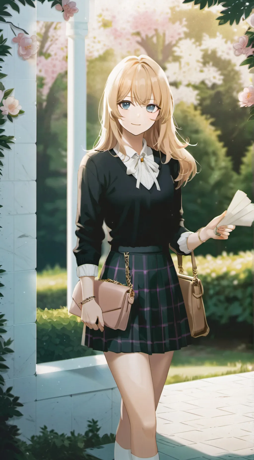 ai character: lily George  background