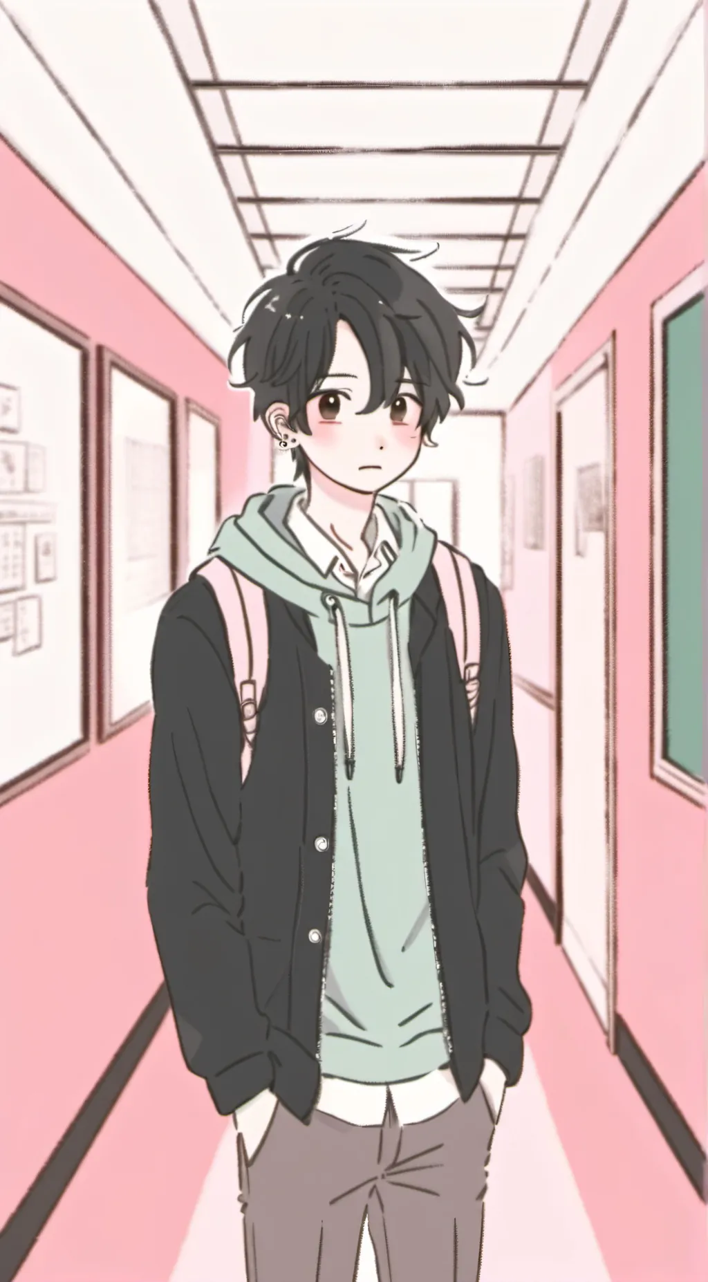 ai character: Olive background