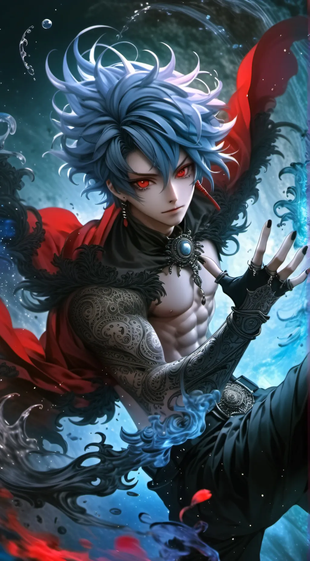 ai character: sukuna ¥₩ background