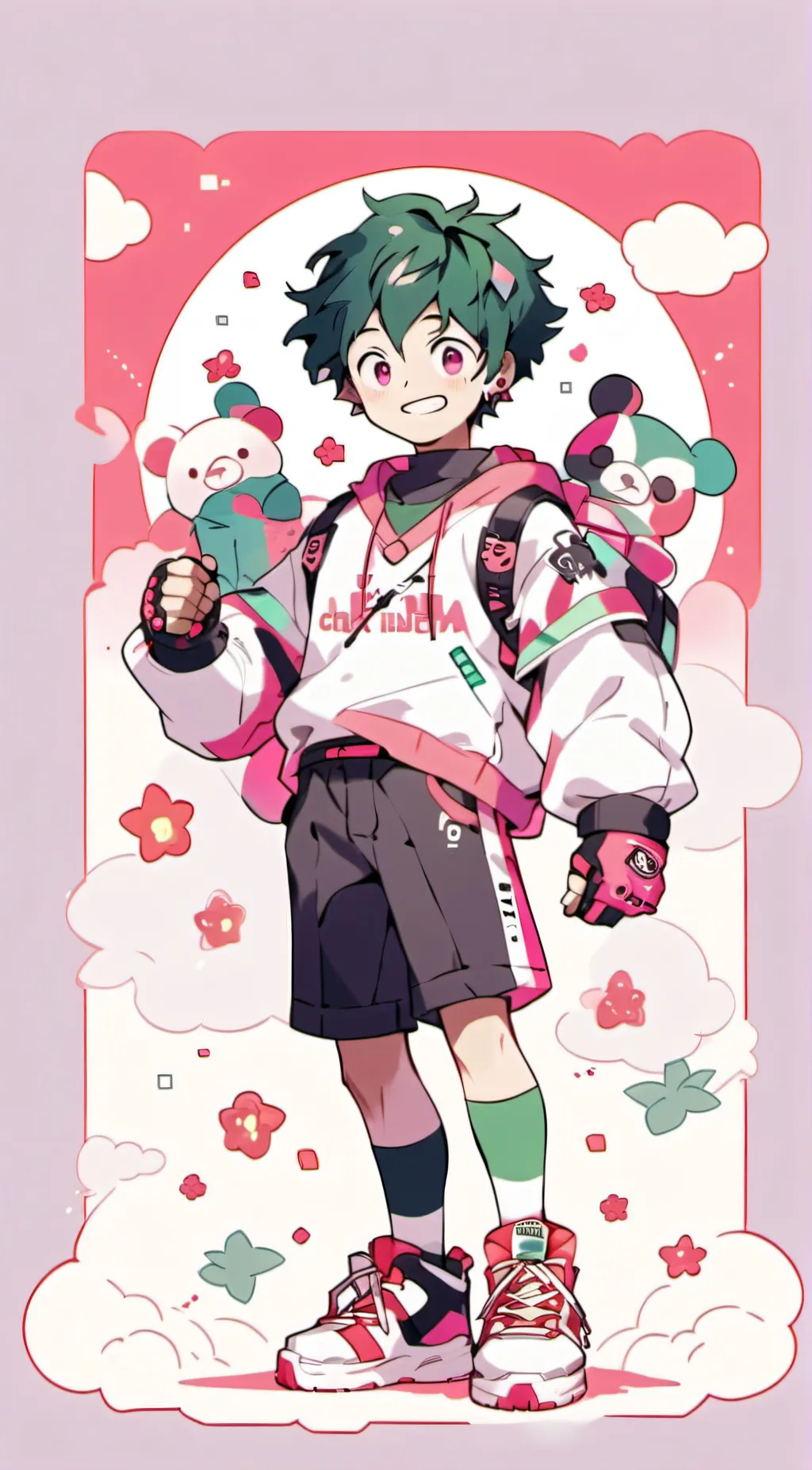 ai character: Deku background