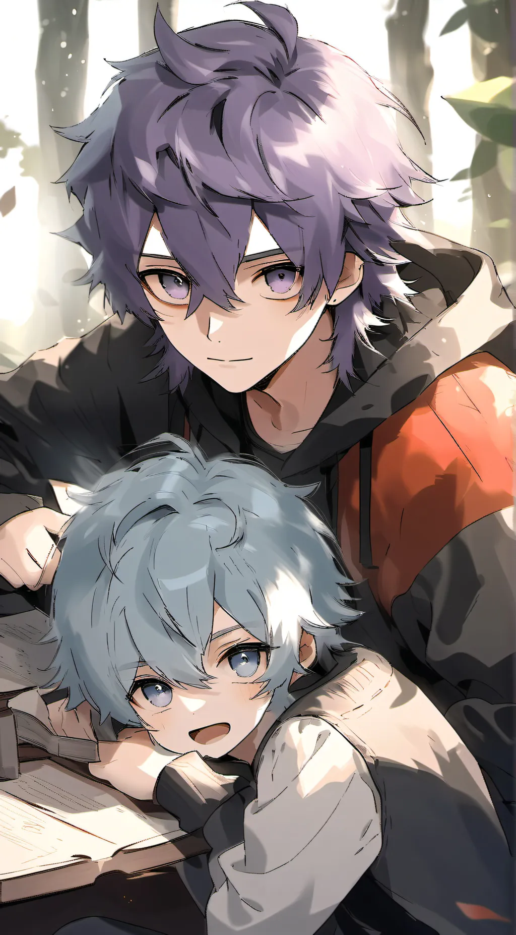 ai character: Kyle and Logan background