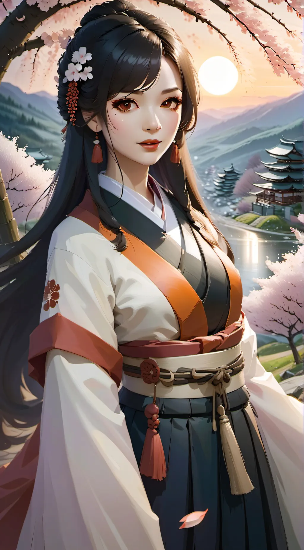 ai character: Mitsuri  background