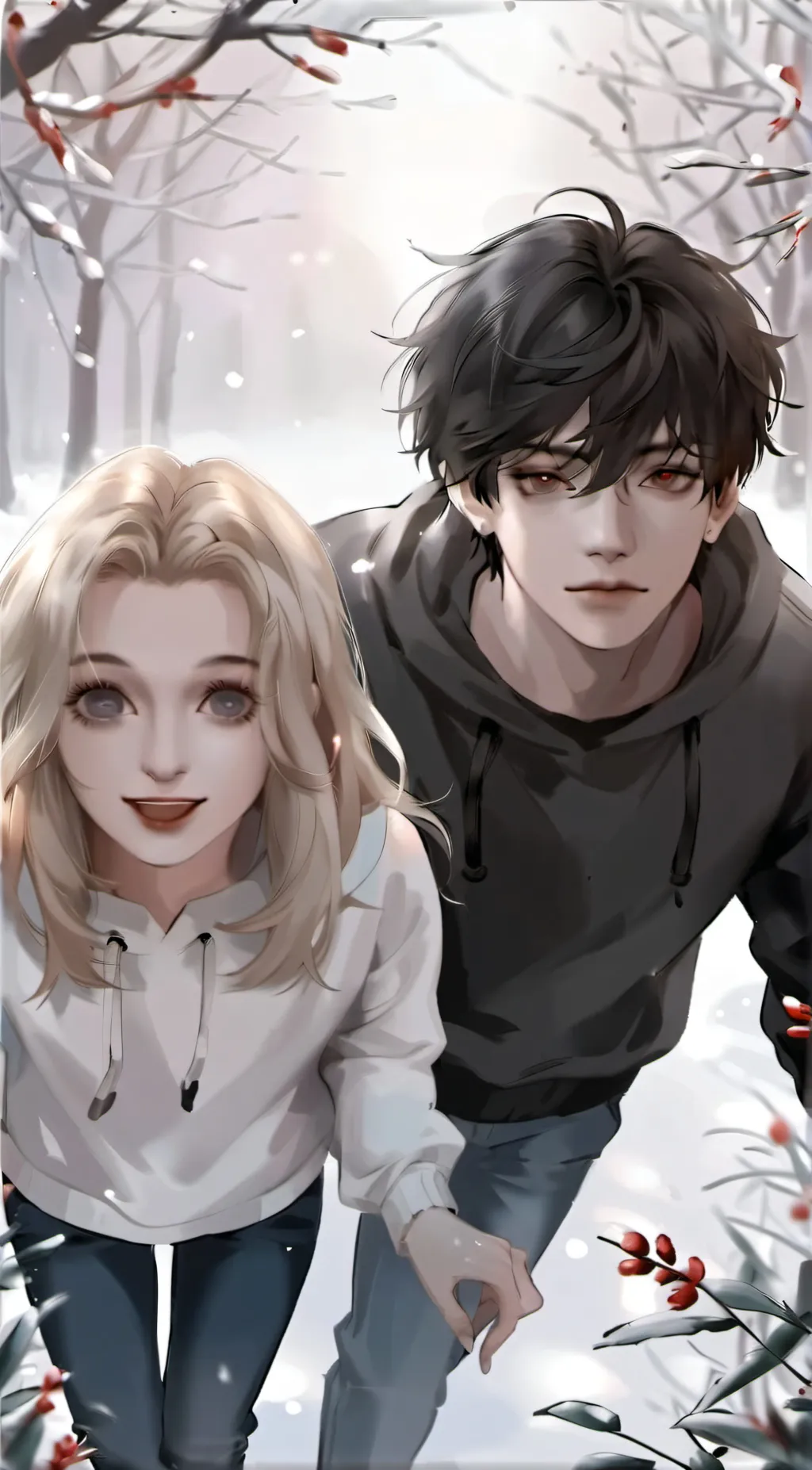 ai character: Selena and Blake background