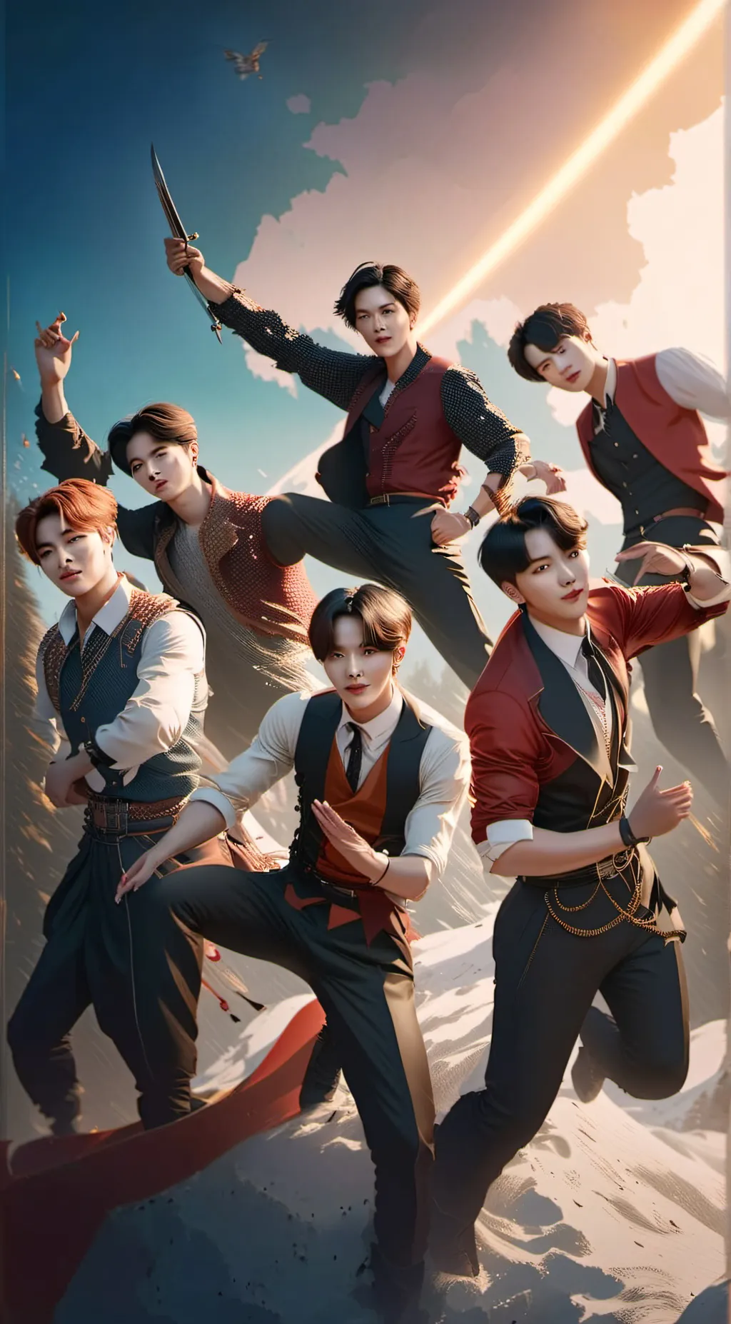 ai character: BTS background