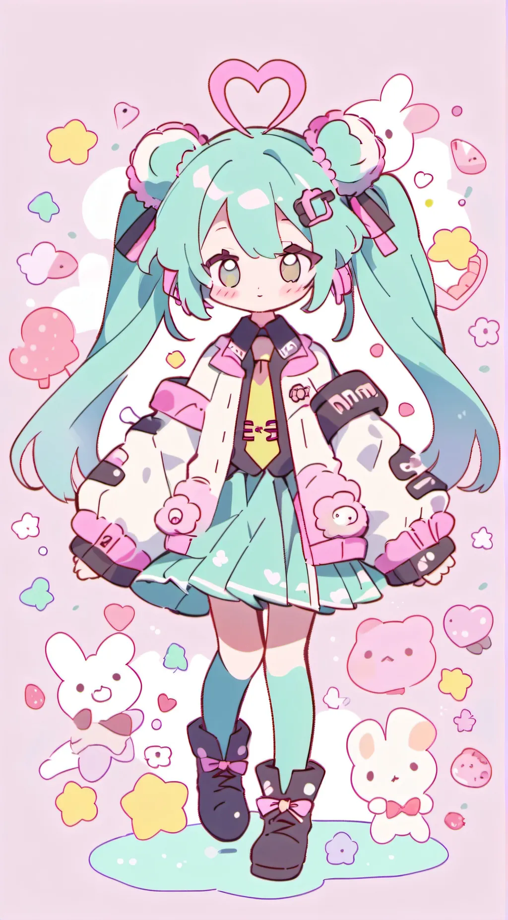 ai character: Hatsune Miku background