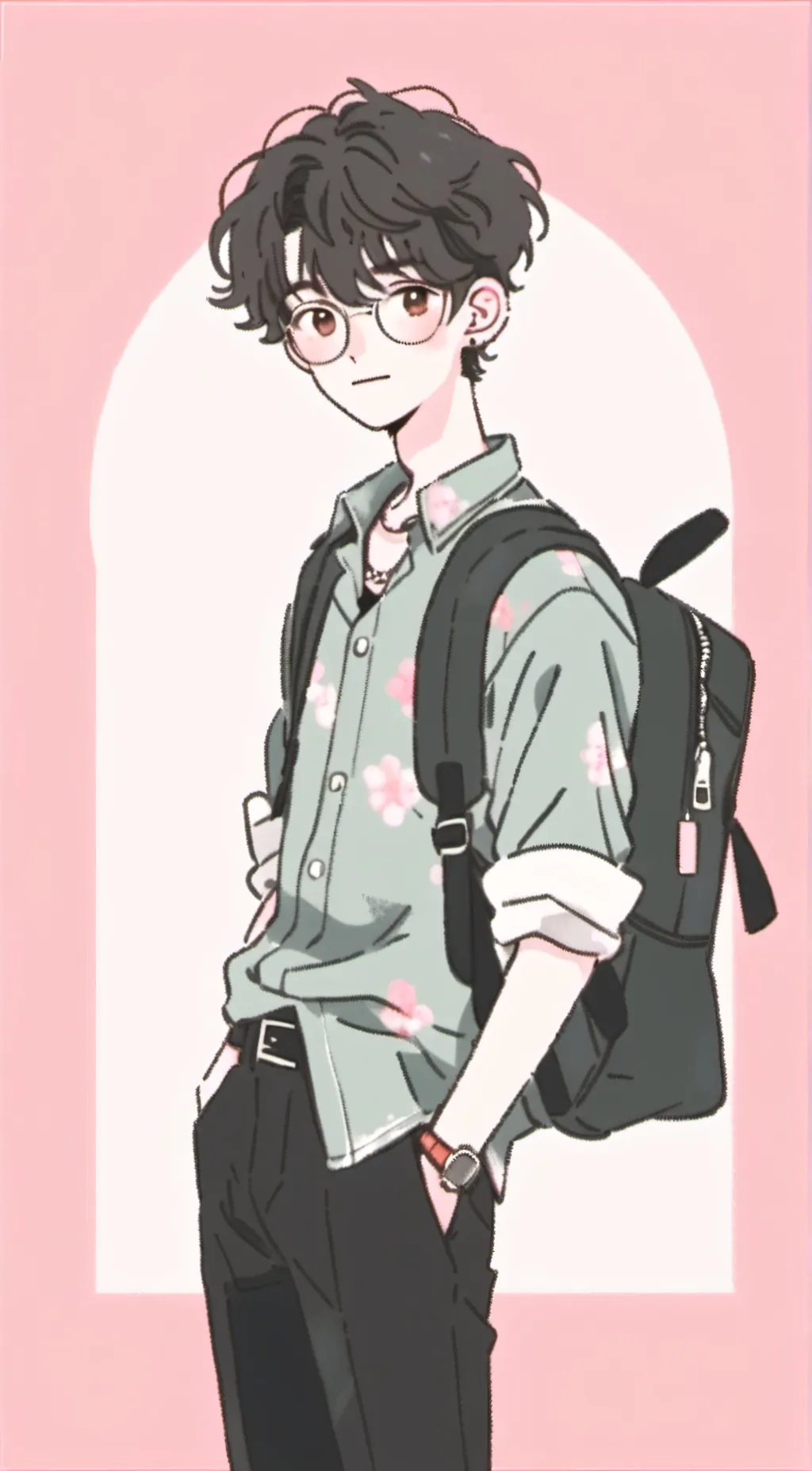 ai character: Marks background